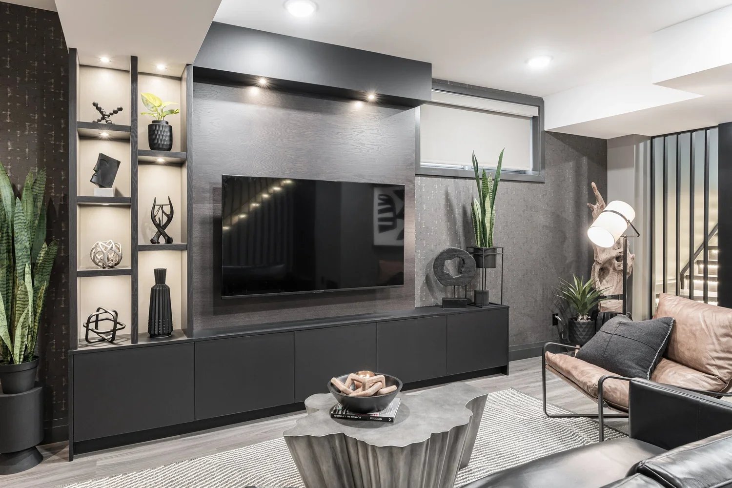 Streaming in style! 📺✨ Our modern entertainment oasis is where technology meets tranquility.