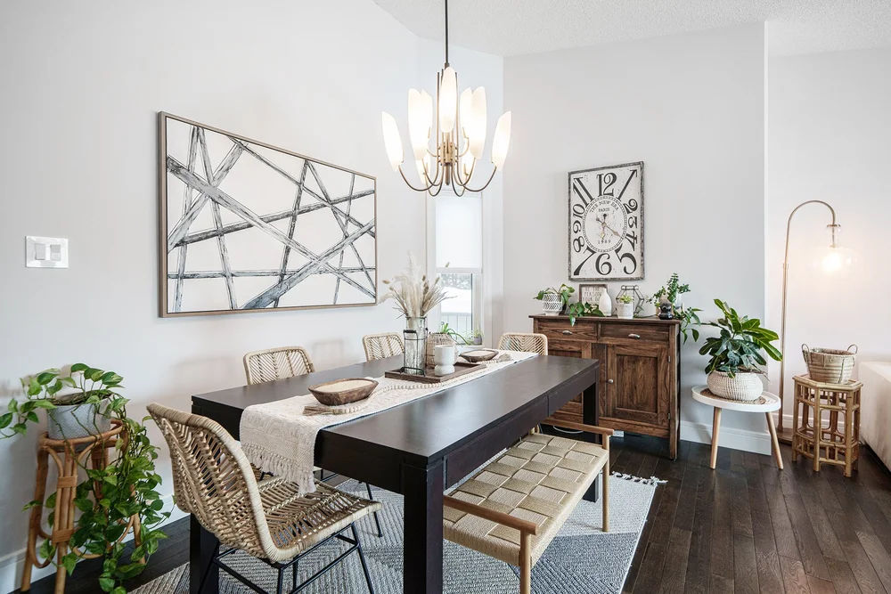 Dining room photographed as part of a complete residential gallery