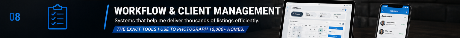 The real estate photography systems that help me deliver thousands of listings efficiently