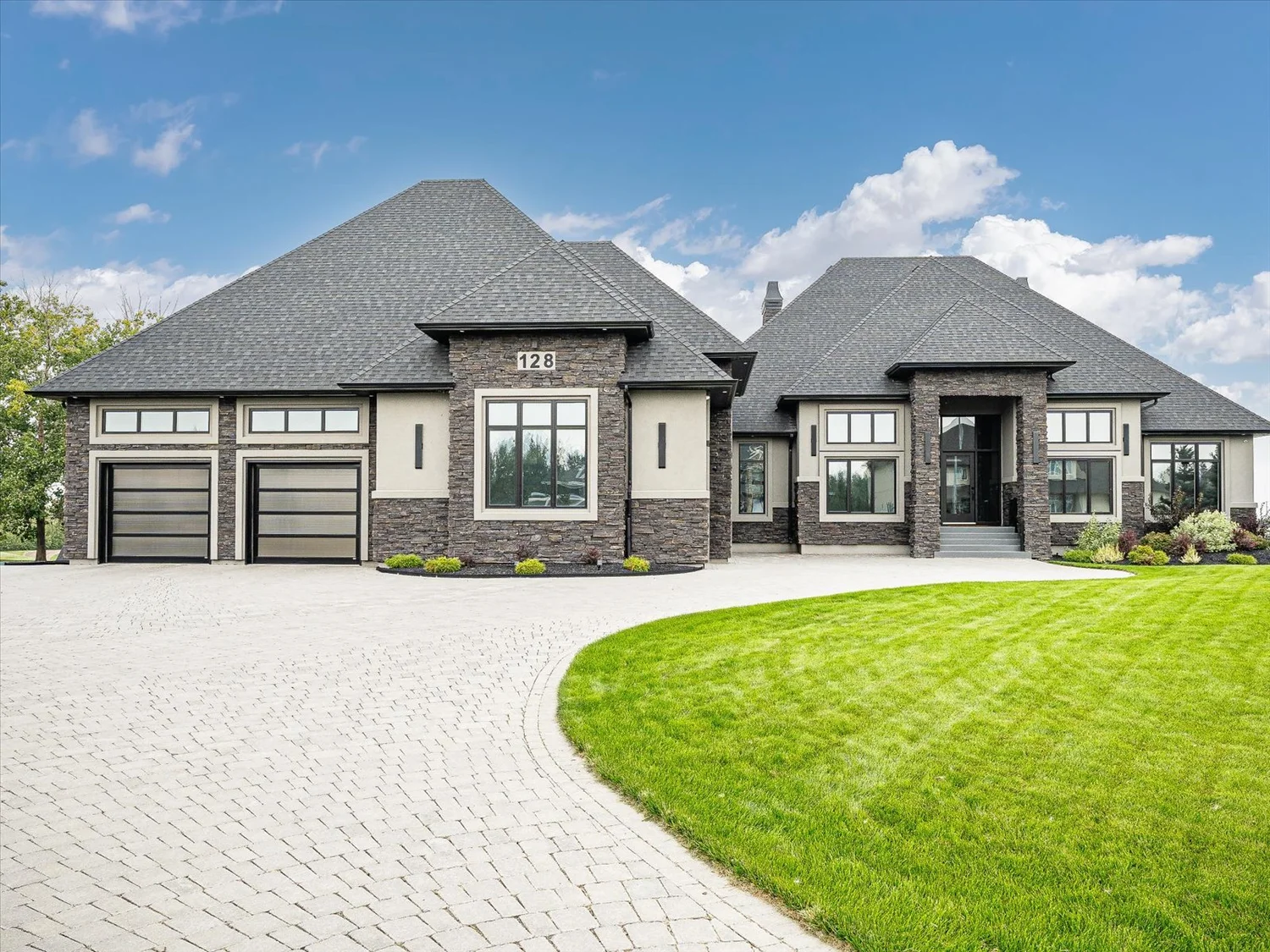 Contemporary home exterior photographed with clear architectural lines