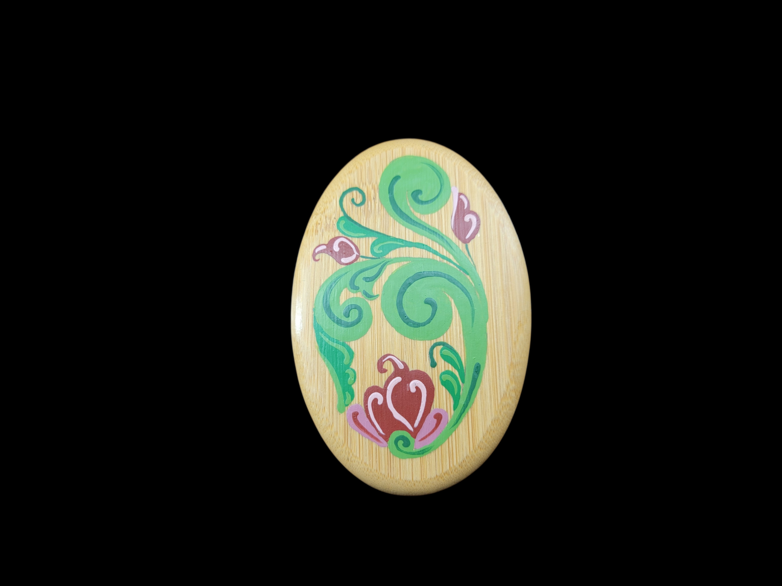 Rosemaling Boar's Hair Hair Brush