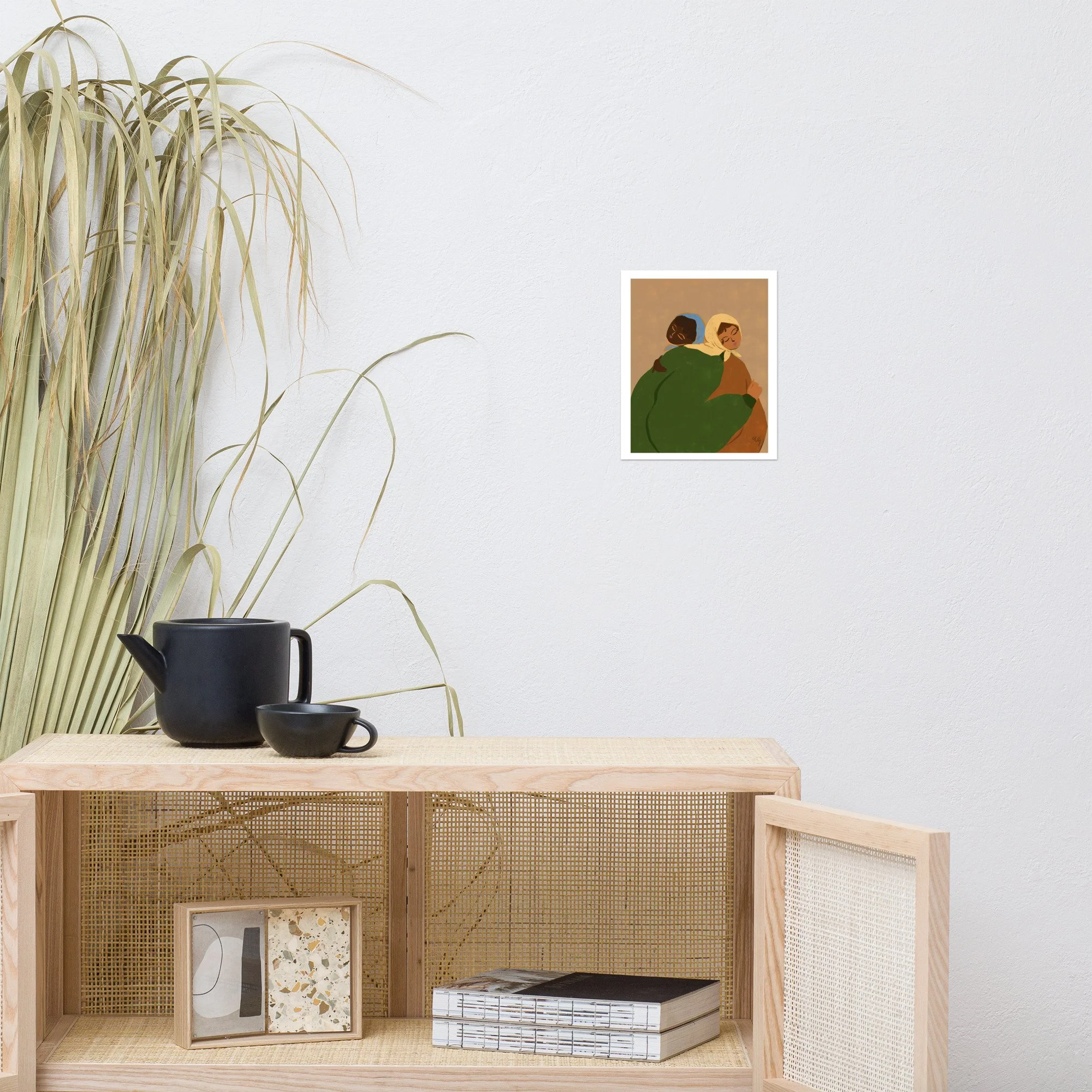 The Hug – Whimsical Art Print | Female Artist Paintings | Bold