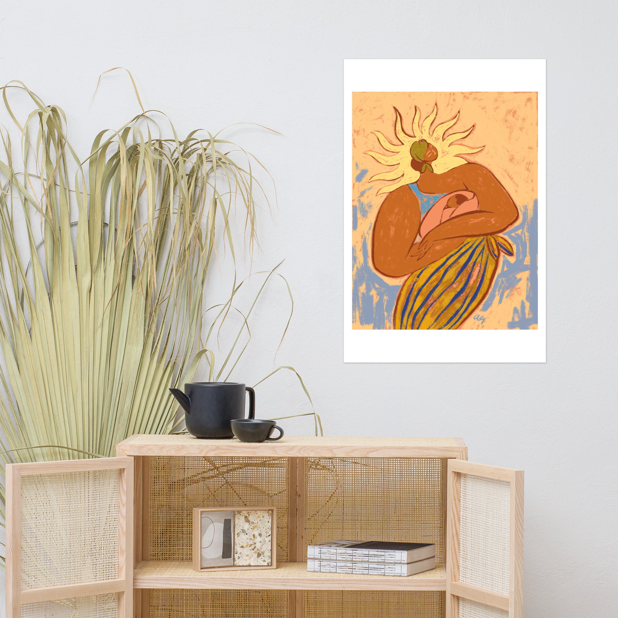 Mother and child bathed in warm sunlight, symbolising love and nurture.