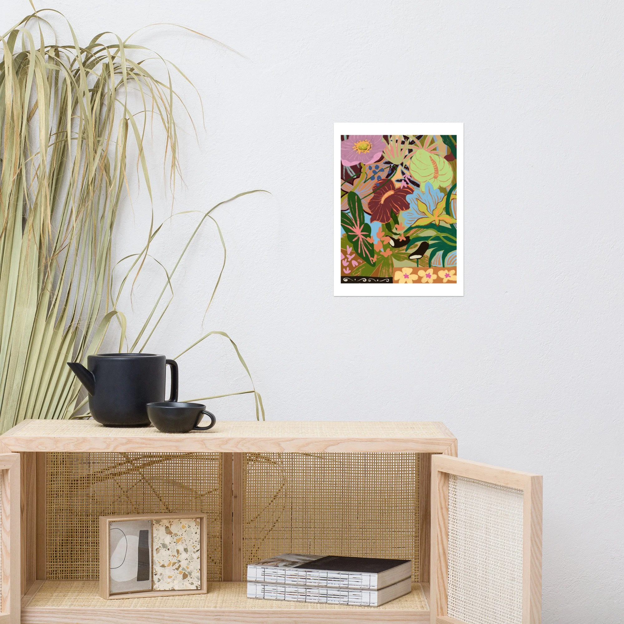 Abstract wildflower bouquet in a cacophony of colour and form.