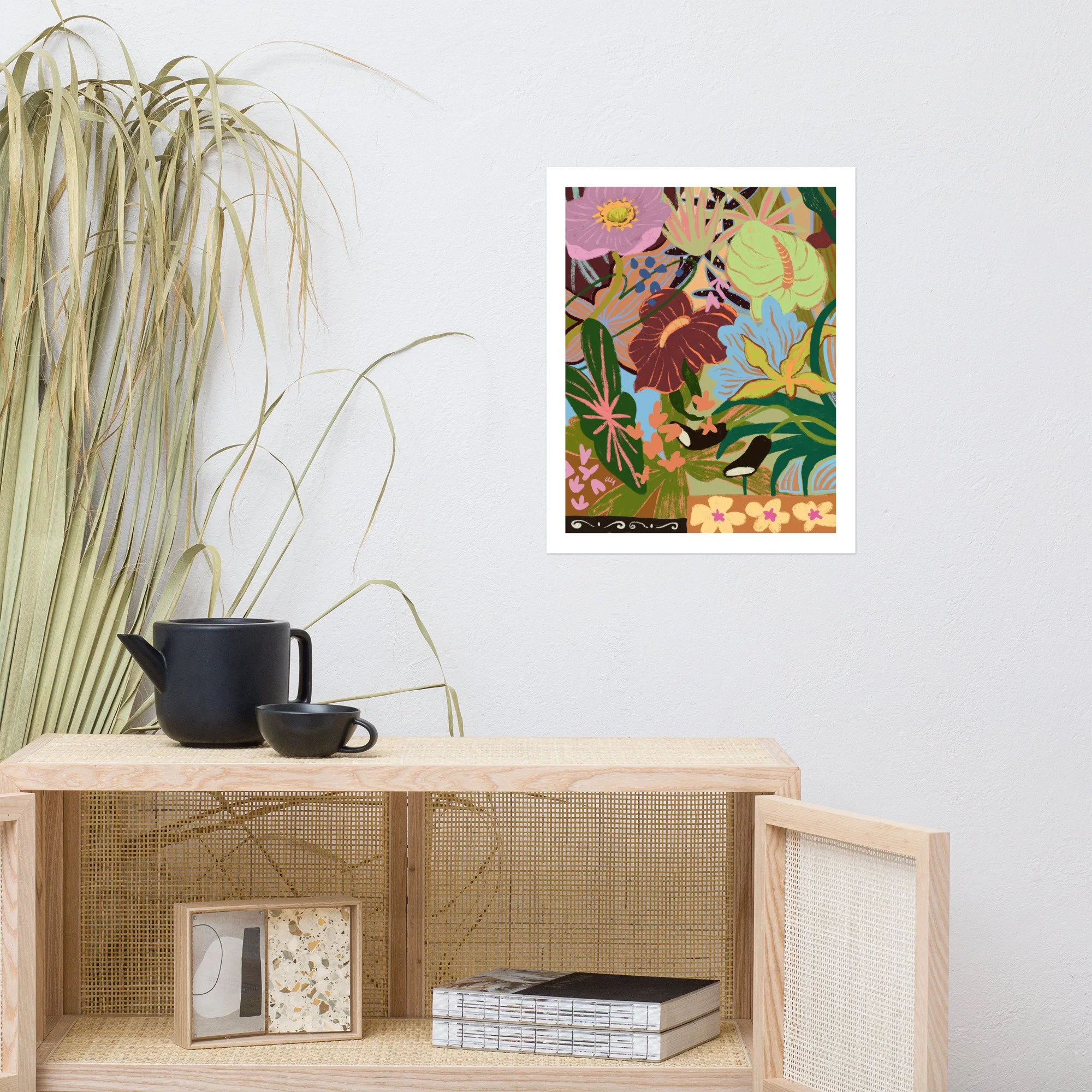Abstract wildflower bouquet in a cacophony of colour and form.