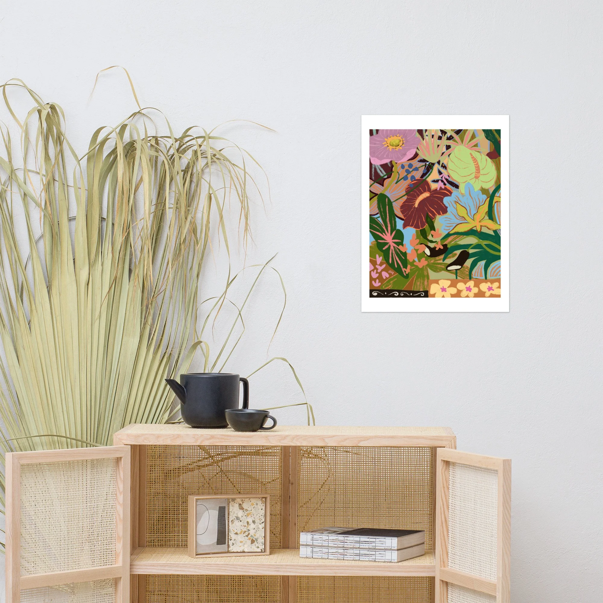 Abstract wildflower bouquet in a cacophony of colour and form.