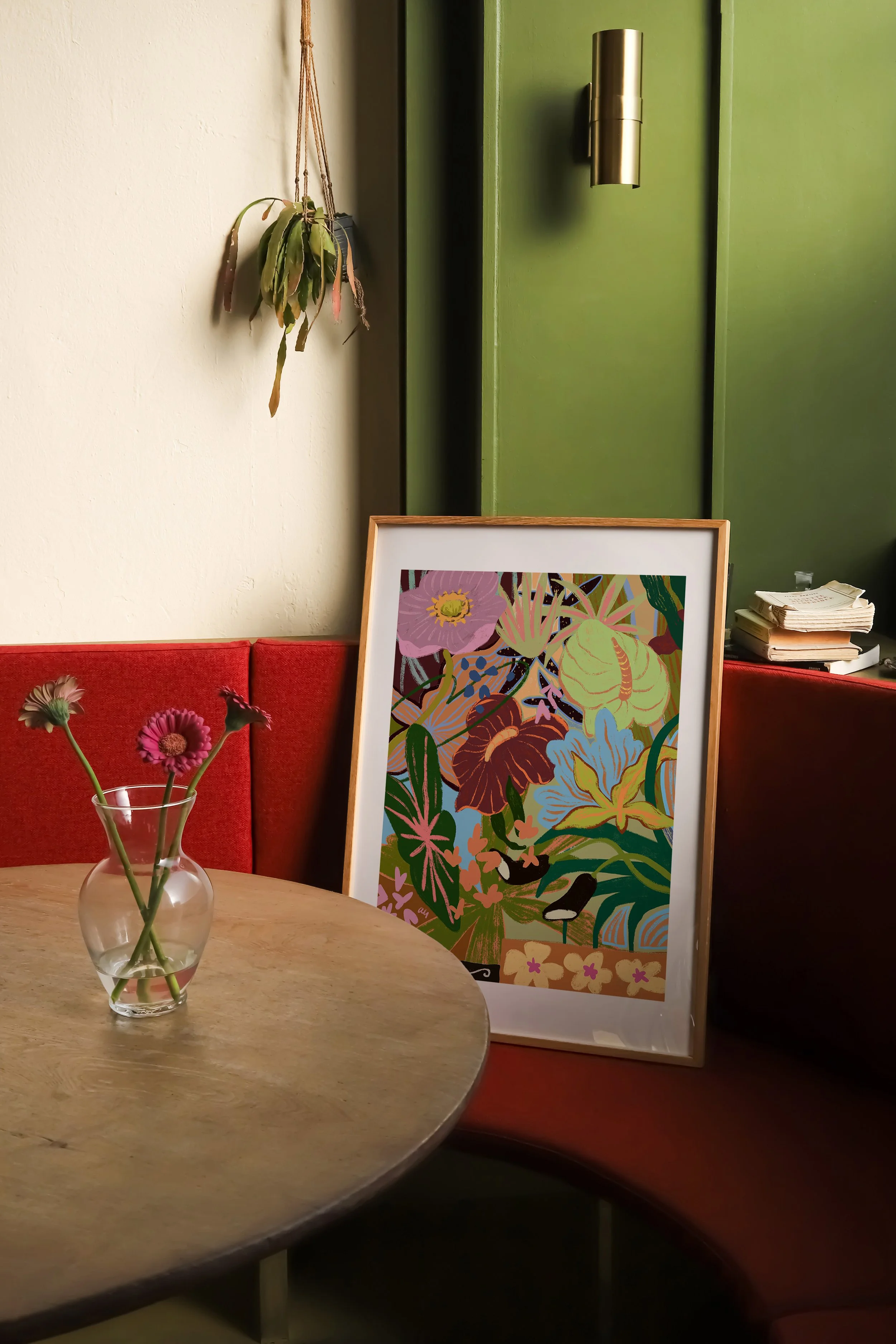 Abstract wildflower bouquet in a cacophony of colour and form.