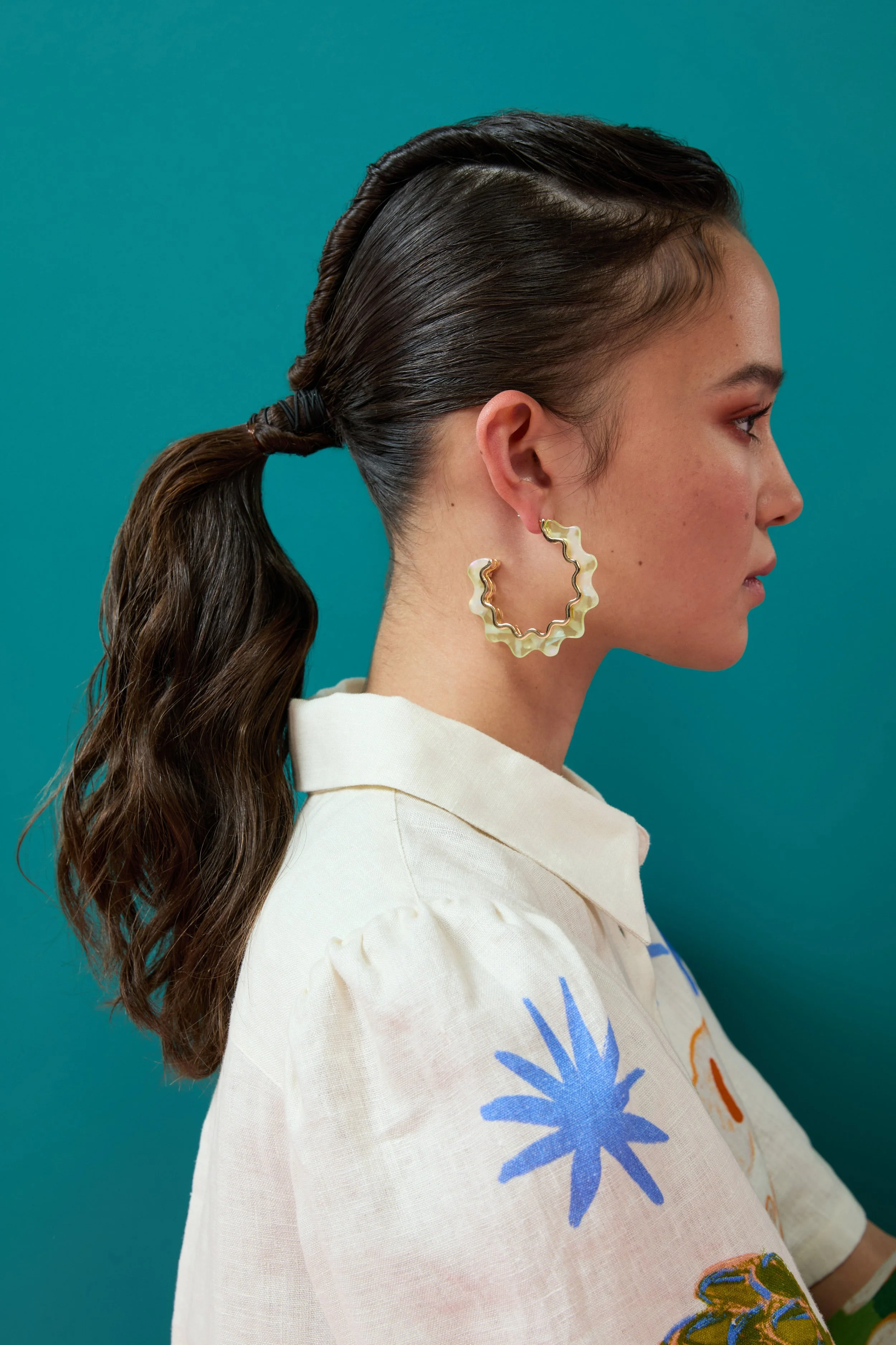 Arty Guava x Gorman collaboration featuring vibrant, joyful art inspired by movement, feminine energy, and playful expression. Colourful wearable art celebrating harmony, creativity, and connection.