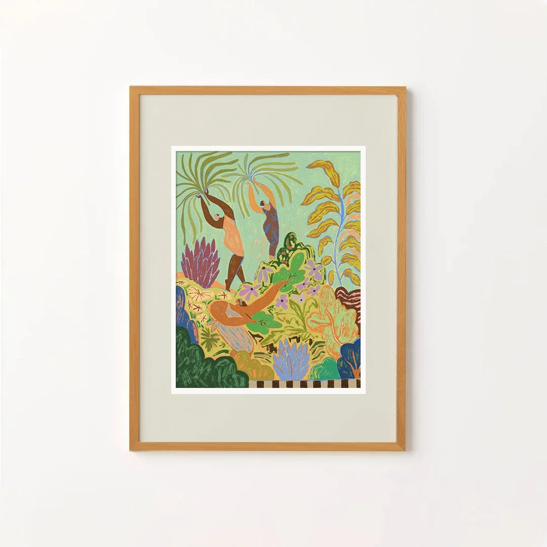 Her Garden Art Print