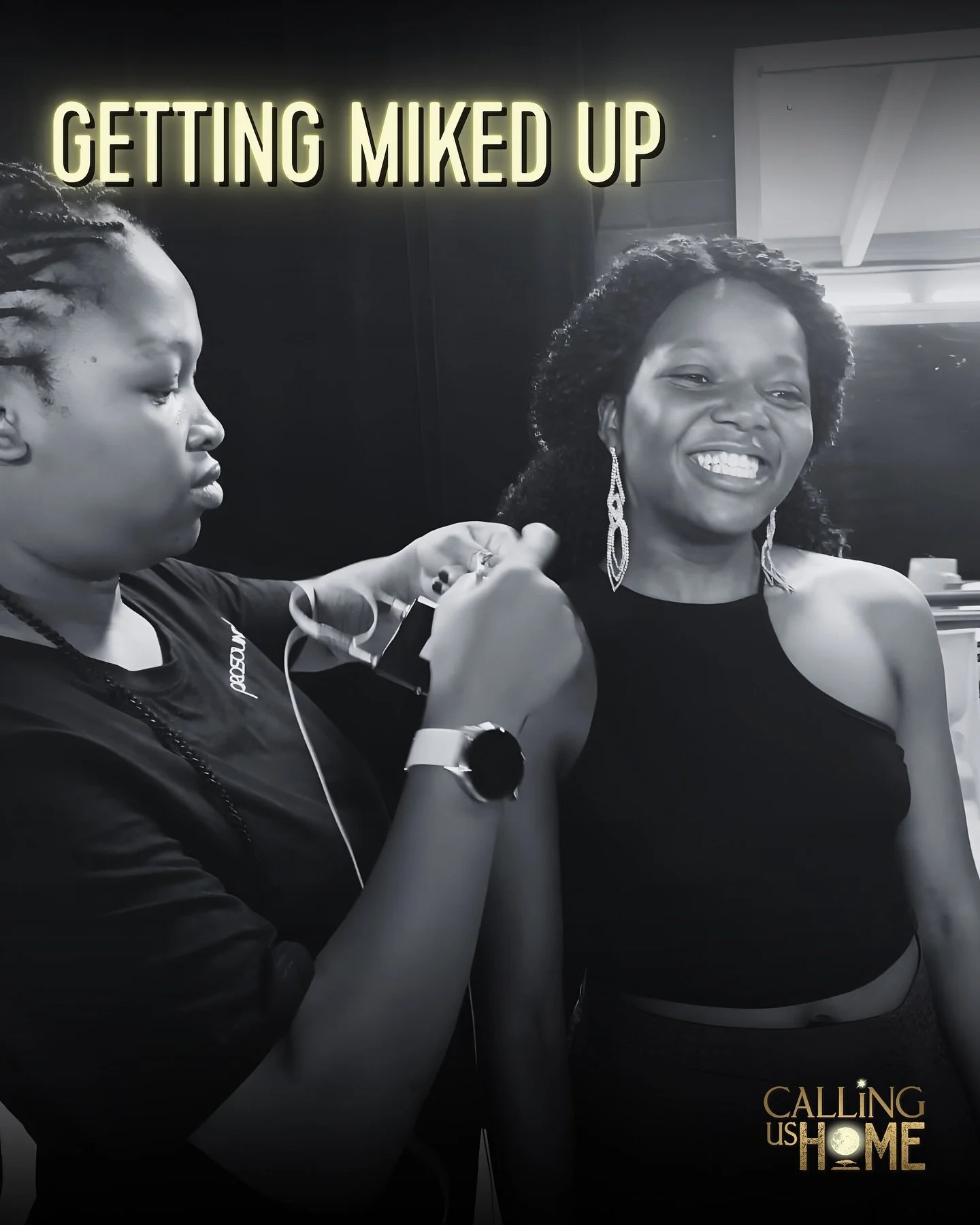 The amazing head mikes must be positioned perfectly and very carefully. ✨🎤
Here is Marvelous (@marvi2.0), who sings GRACE on the Maitisong (@maitisongbw) stage tonight and Brighton (@its_billy_baby) who sings as the irresistibly evil IVAN being fit