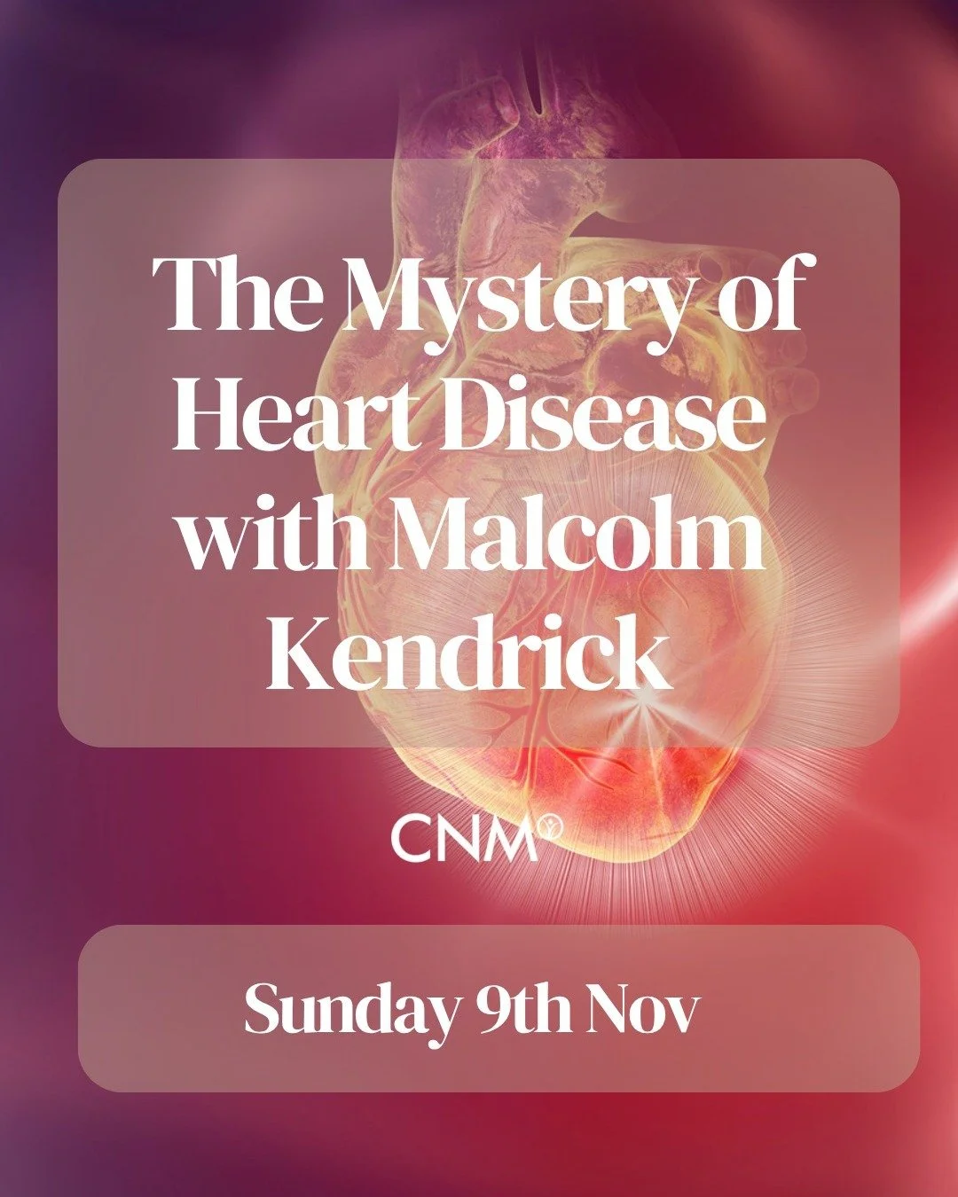 Malcolm Kendrick&rsquo;s insight into the real causes of heart disease is second to none. He is a pioneer: insightful, experienced, articulate and often very funny. This is a rare opportunity to hear him speak @collegeofnaturopathicmedicine. Don&rsqu