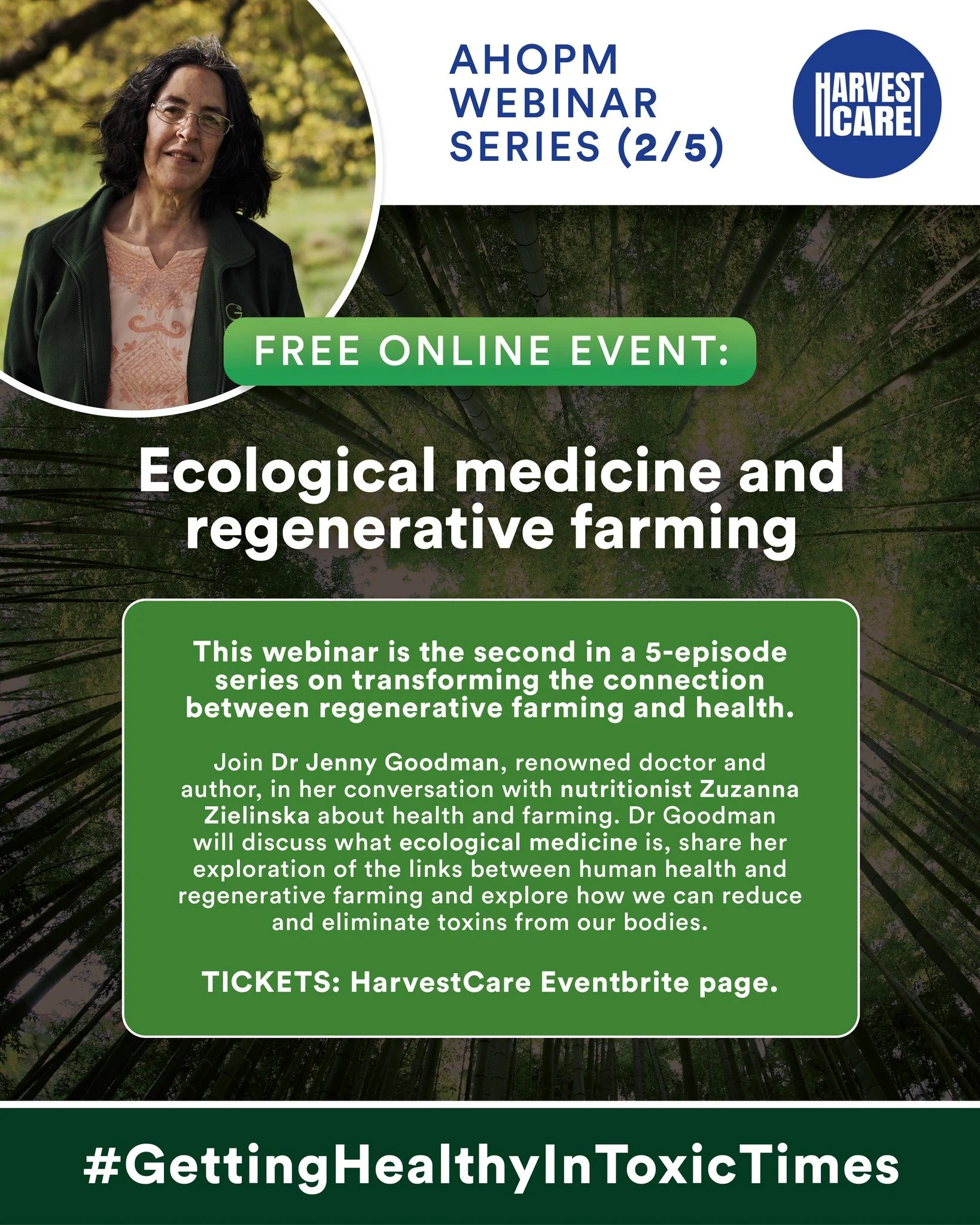 Join Dr Jenny Goodman, renowned doctor and author, in her conversation with nutritionist Zuzanna Zielinska of @harvestcare_eu about health and farming.

Join the second webinar in the AgriHealth Outcome Payment Model series.

During this free online 