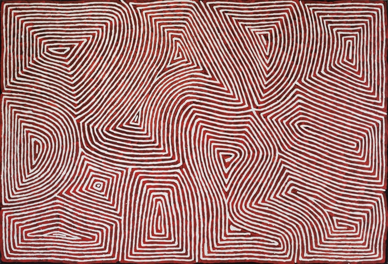 George Hairbrush TJUNGURRAYI - “Hairbrush”, Cycle Tingari, 2005
