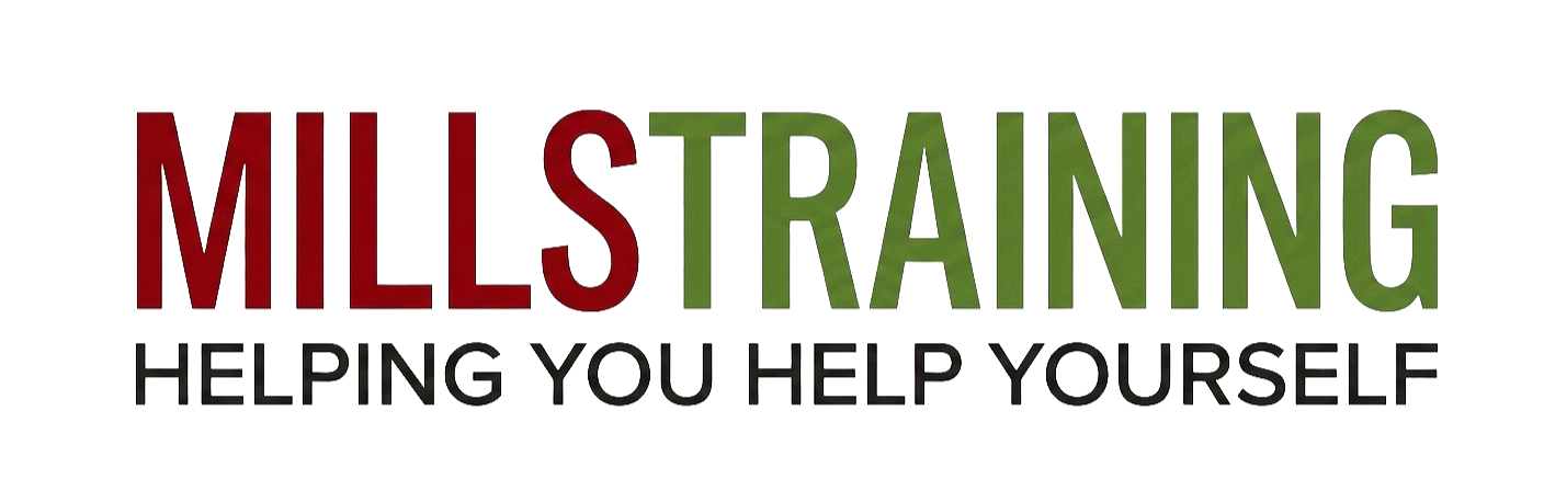 Text in large bold font says "MILLSTRANG" with a subtitle below that says "HELPING YOU HELP YOURSELF"