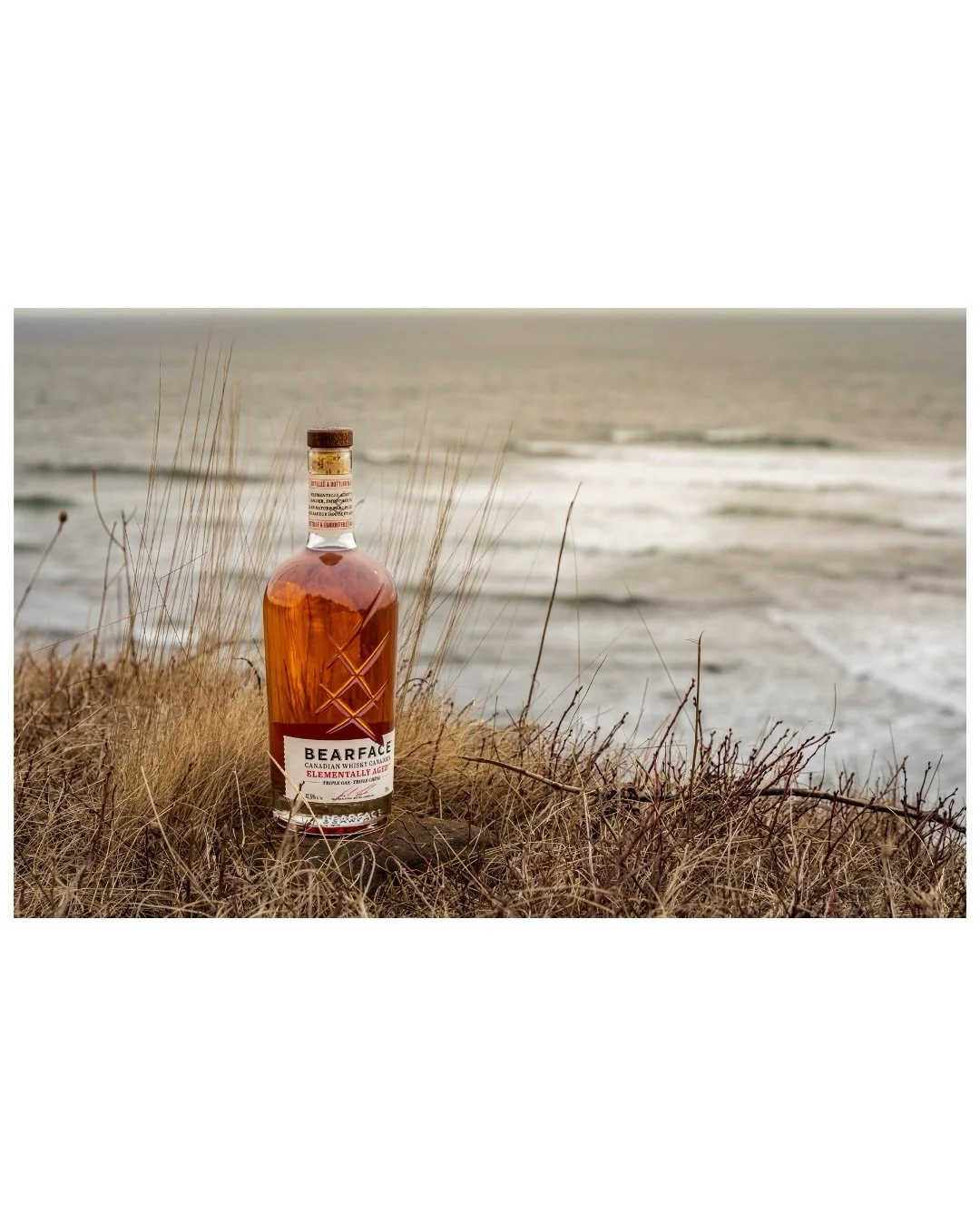 Good whisky, good company, good day.
@bearfacewhisky ages their barrels outside in the Canadian wilderness. So taking it back outside just felt right.
Seven years in American, French, and Hungarian oak. You get vanilla and honey up front, then it shi