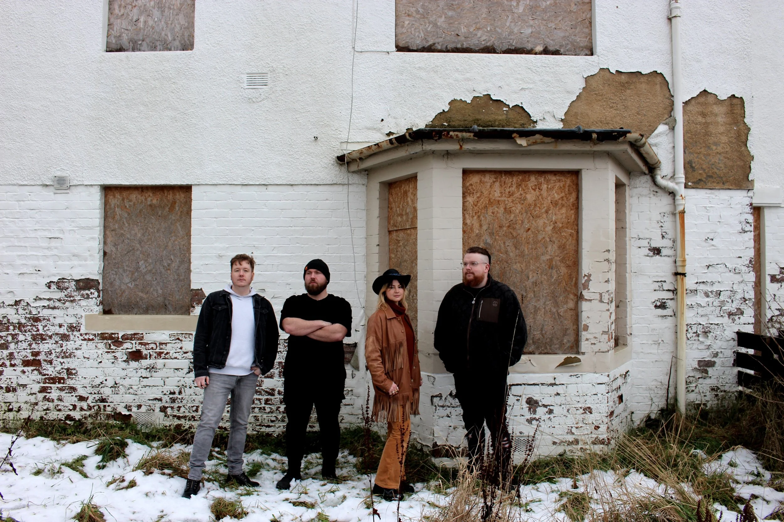 Lucid Liars at Meiklefield Rd, Dingwall (demolished the next day) (credit Robbo Creative)