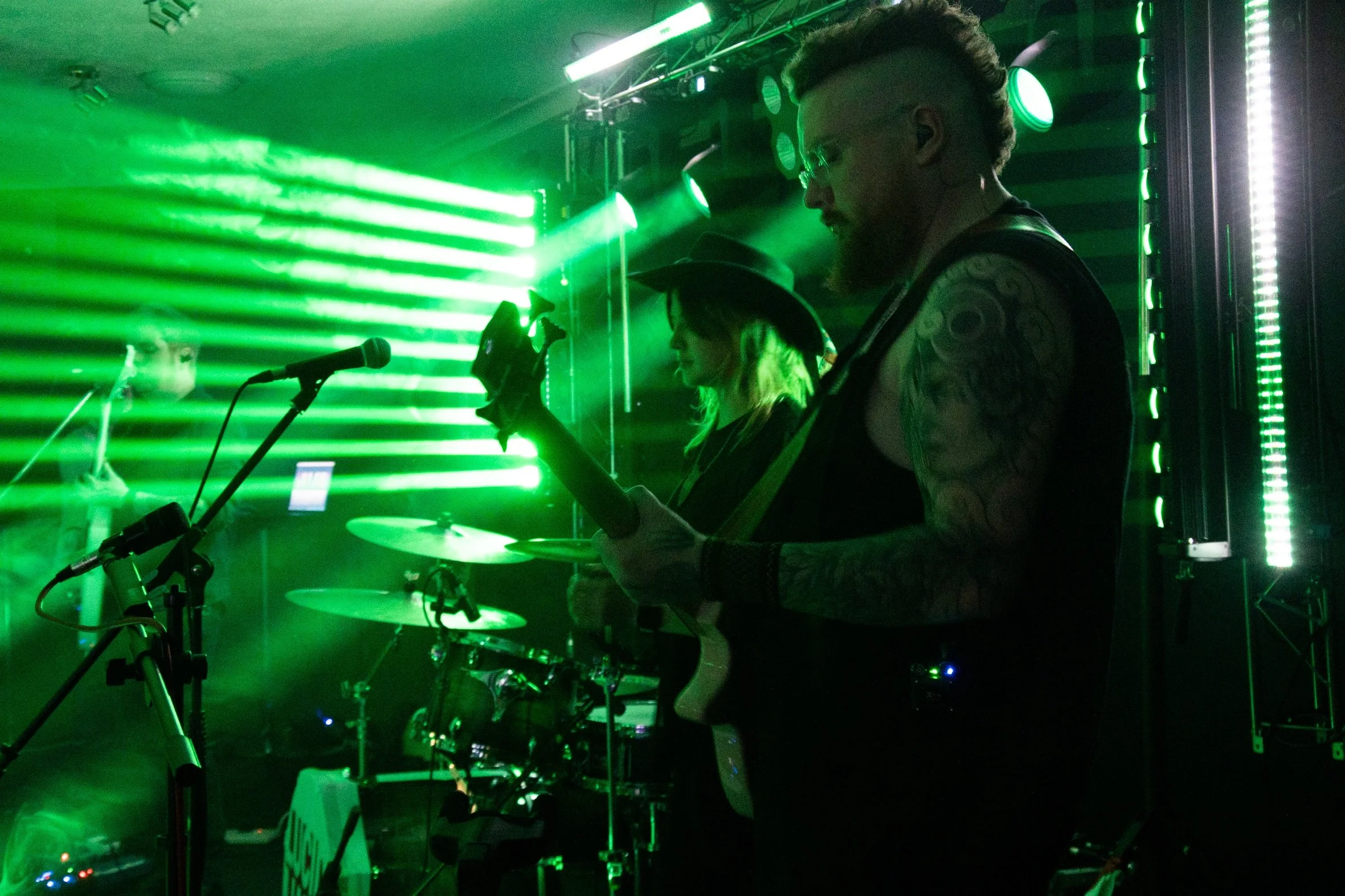 Jackto at Raigmore Motel for the Hard Times album launch (credit Robbo Creative)