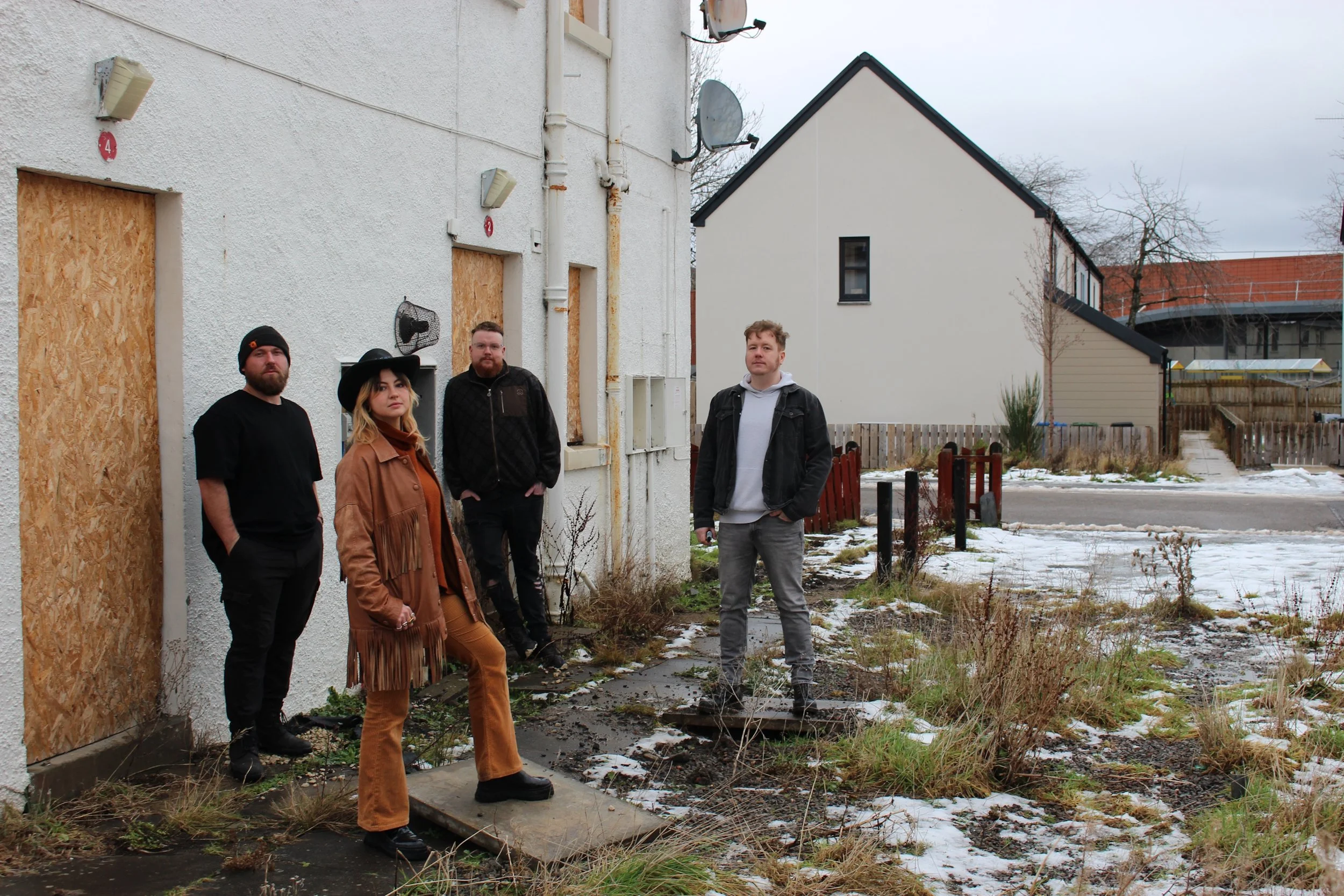 Lucid Liars at Meiklefield Rd, Dingwall (demolished the next day) (Credit Robbo Creative)