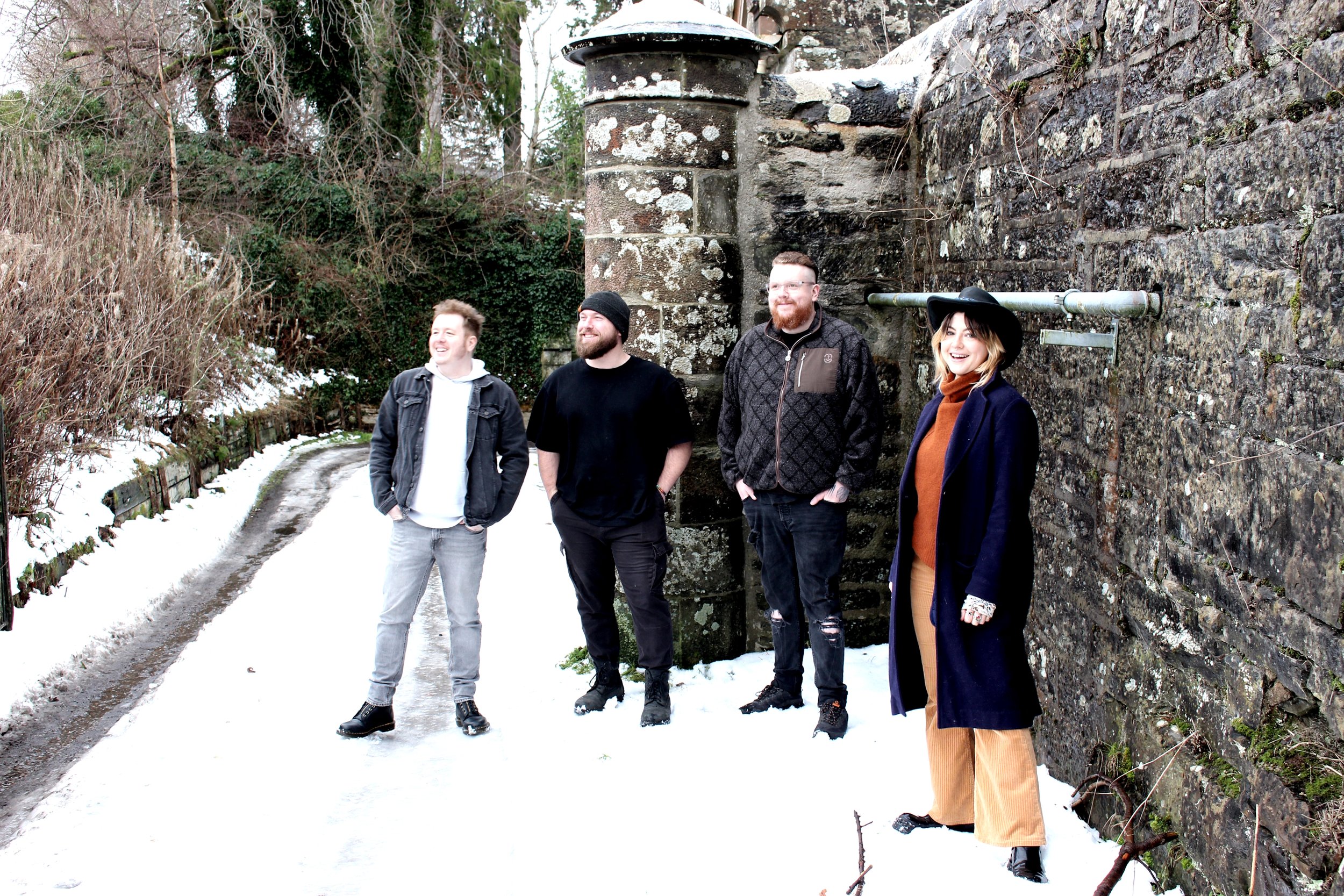 Lucid Liars photoshoot at Dingwall (credit Robbo Creative)