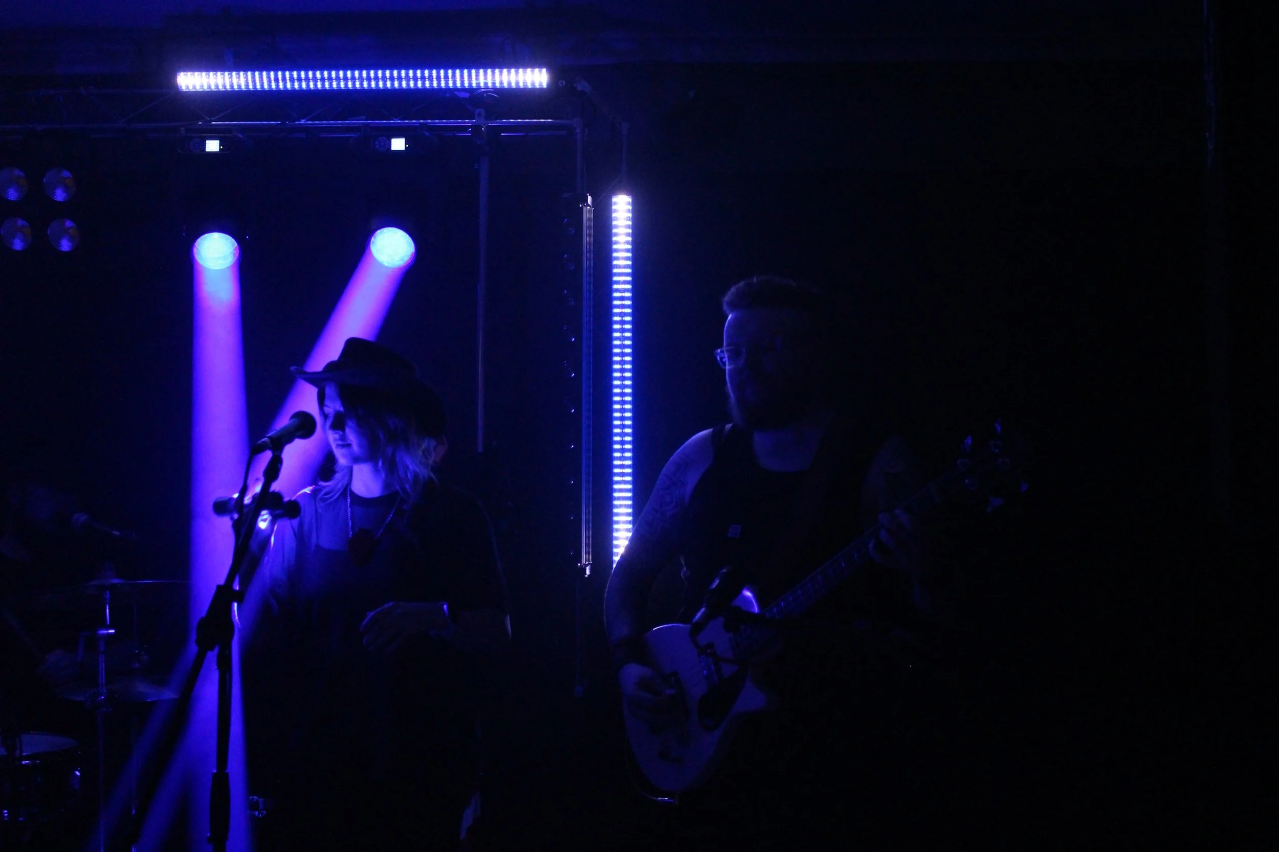 Lucid Liars at Raigmore Motel for the Hard Times album launch (credit Robbo Creative)