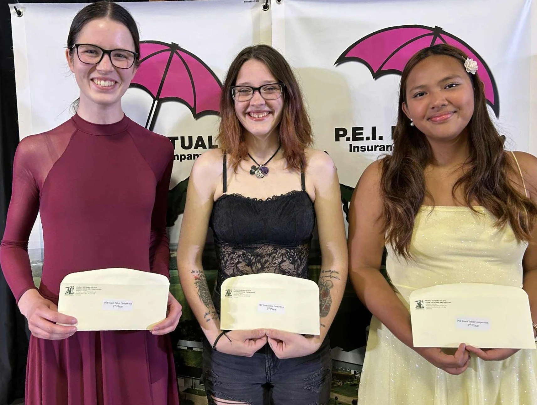 2025 Youth Talent Competition Winners - 1st: Eithne Brydon, 2nd: Krissa Reeves-Baker, 3rd: Miel Afanes