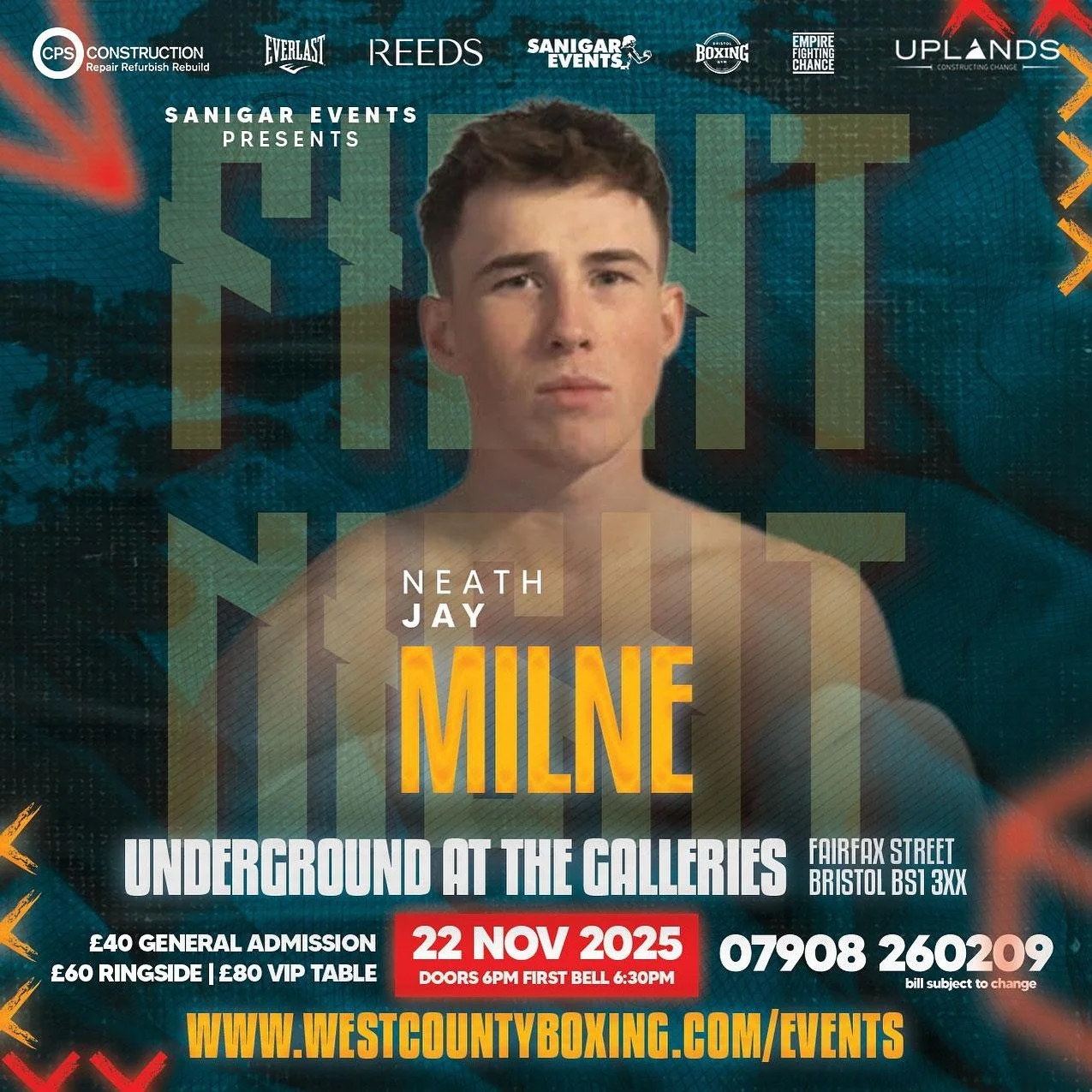 @jay.milne is bursting on the Bristol scene and plans to make a statement come November 22nd! Don&rsquo;t miss what promises to be an electric performance🔥🏆