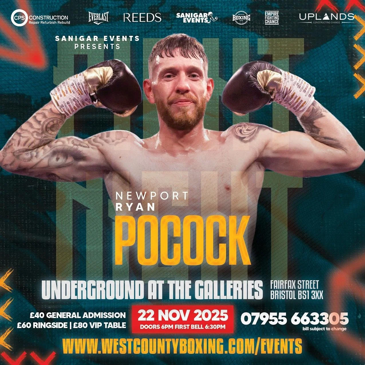 @ryan.boxingpro makes a return on our next Bristol show in just 3 weeks time‼️Always bringing action to the ring, we look forward to seeing him perform once again🥊