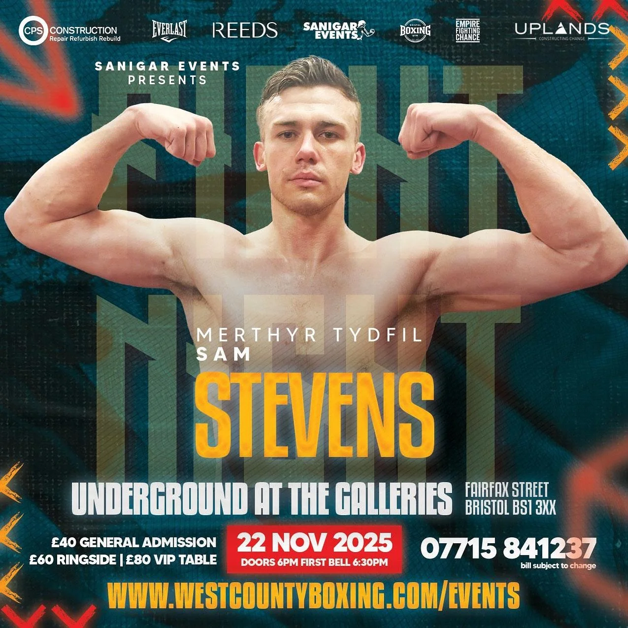 @sammj8920 fights on our massive Bristol card on November 22nd‼️ He&rsquo;s looking to put on a statement performance come fight night and won&rsquo;t be denied!🥊