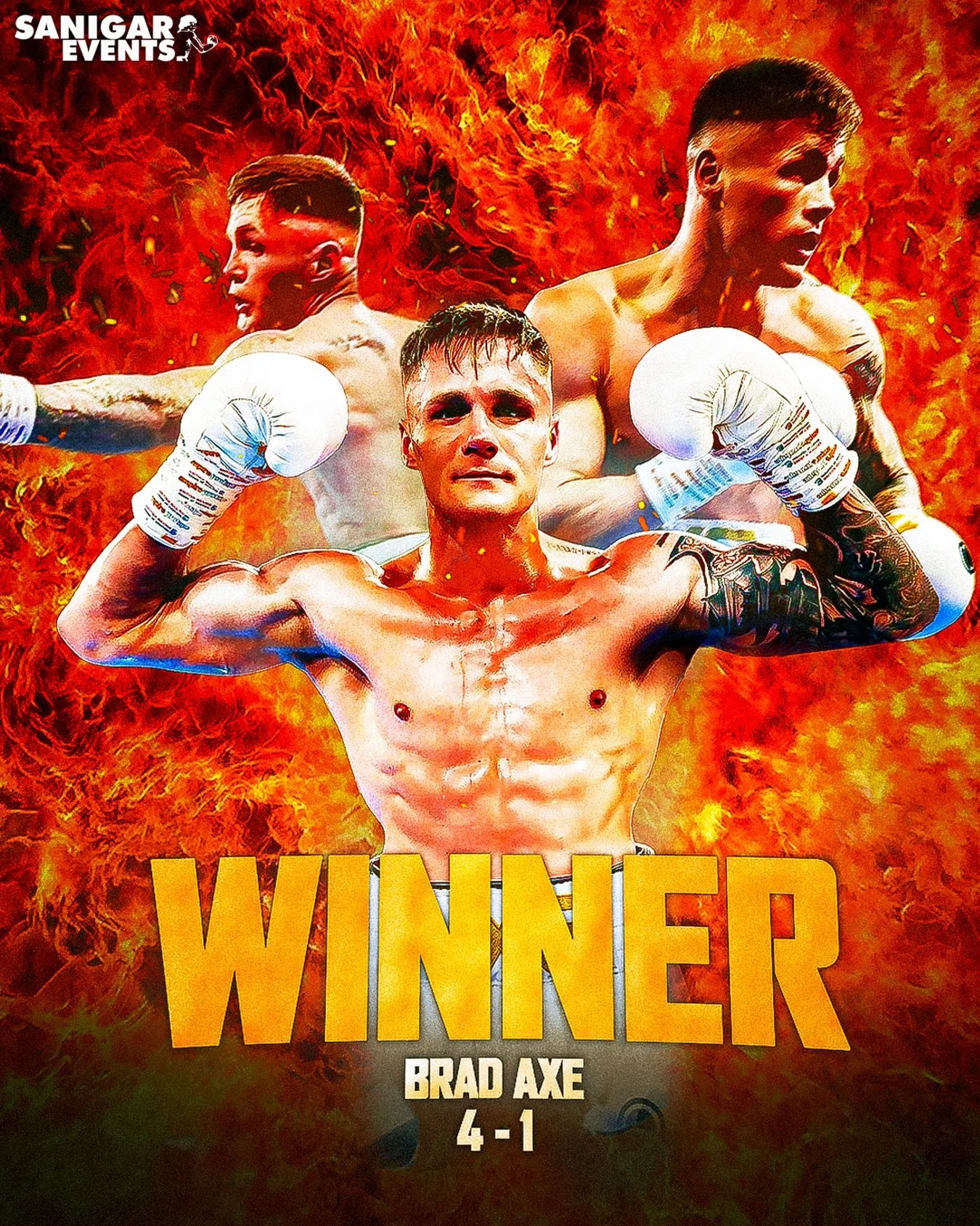 @brad_axe_ takes the win in a great fight again a tough and game opponent‼️🥇 Bringing out a massive crowd, he put on a show!
&bull;
&bull;
📸- @r6ecevisuals