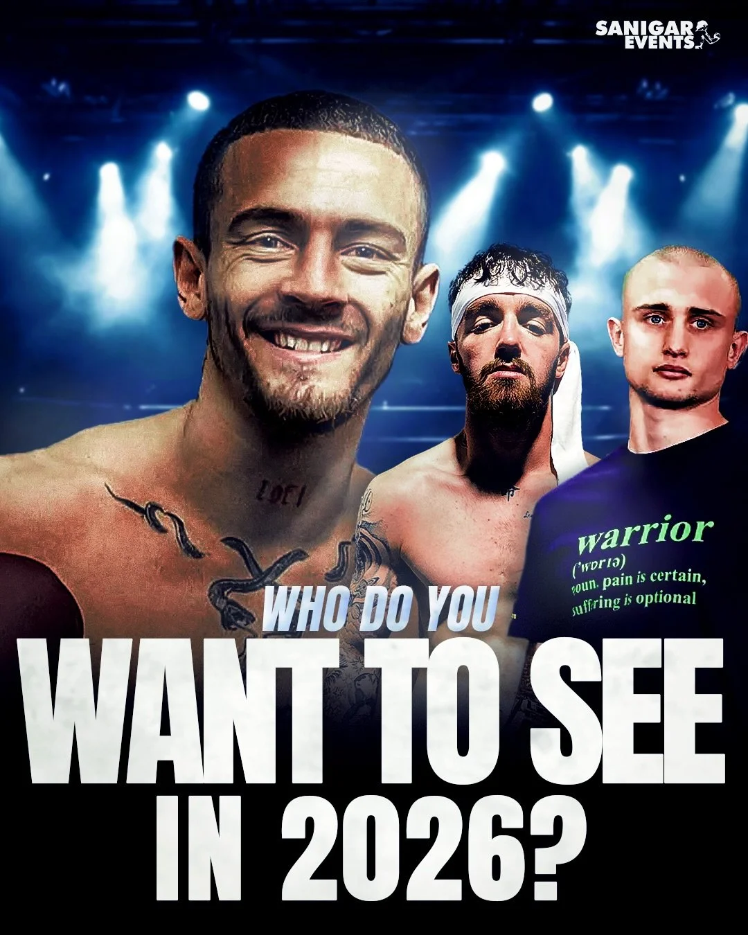 Who do YOU guys wanna see back in the ring in 2026👀🥊 We&rsquo;ve got some top talent and big things lined up to entertain you guys this year and we can&rsquo;t wait to start announcing it!✅
📸- @r6ecevisuals with the quality posters🔥