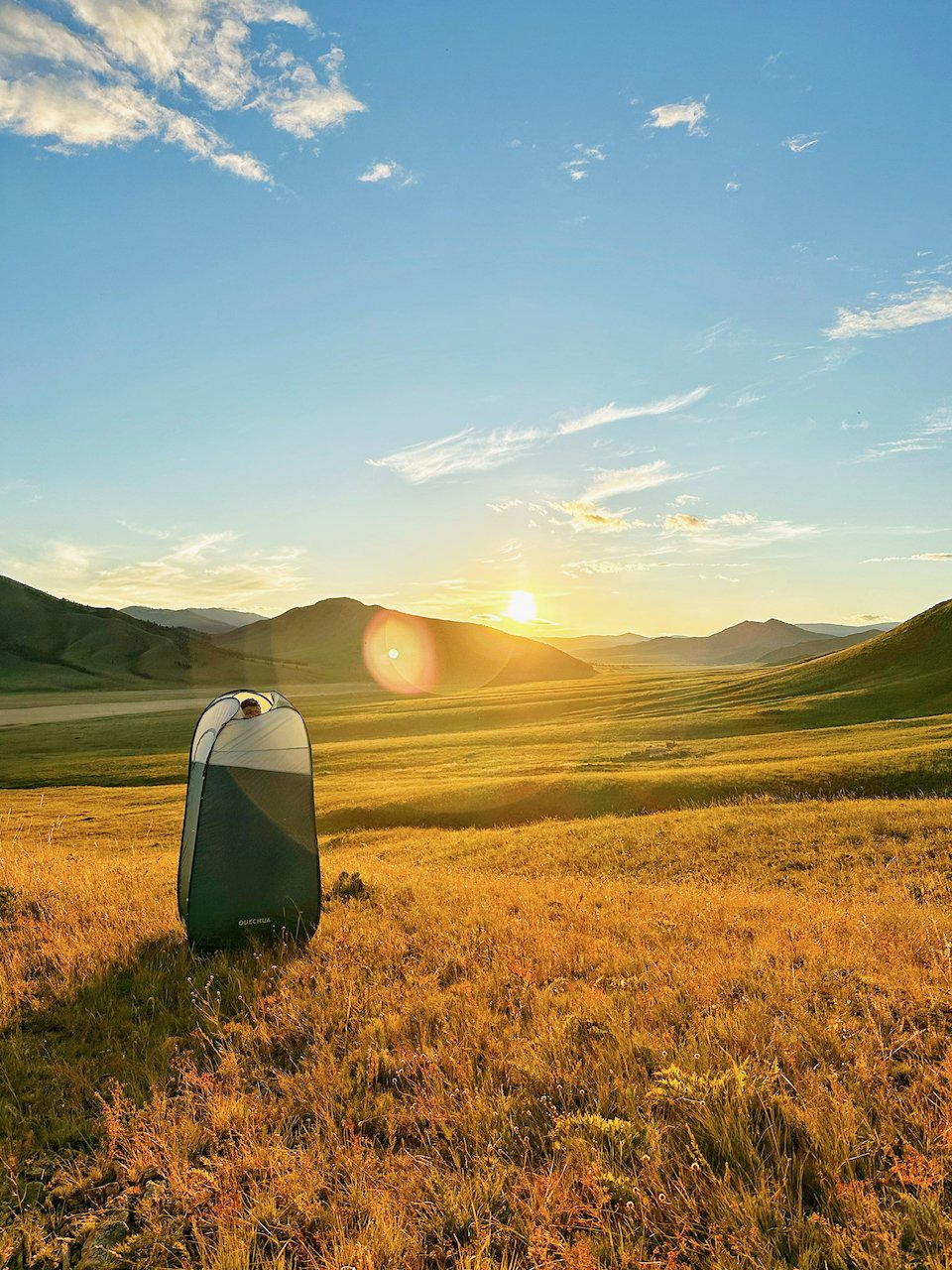 Mongolia Decathlon Shower Tent Camping.jpeg