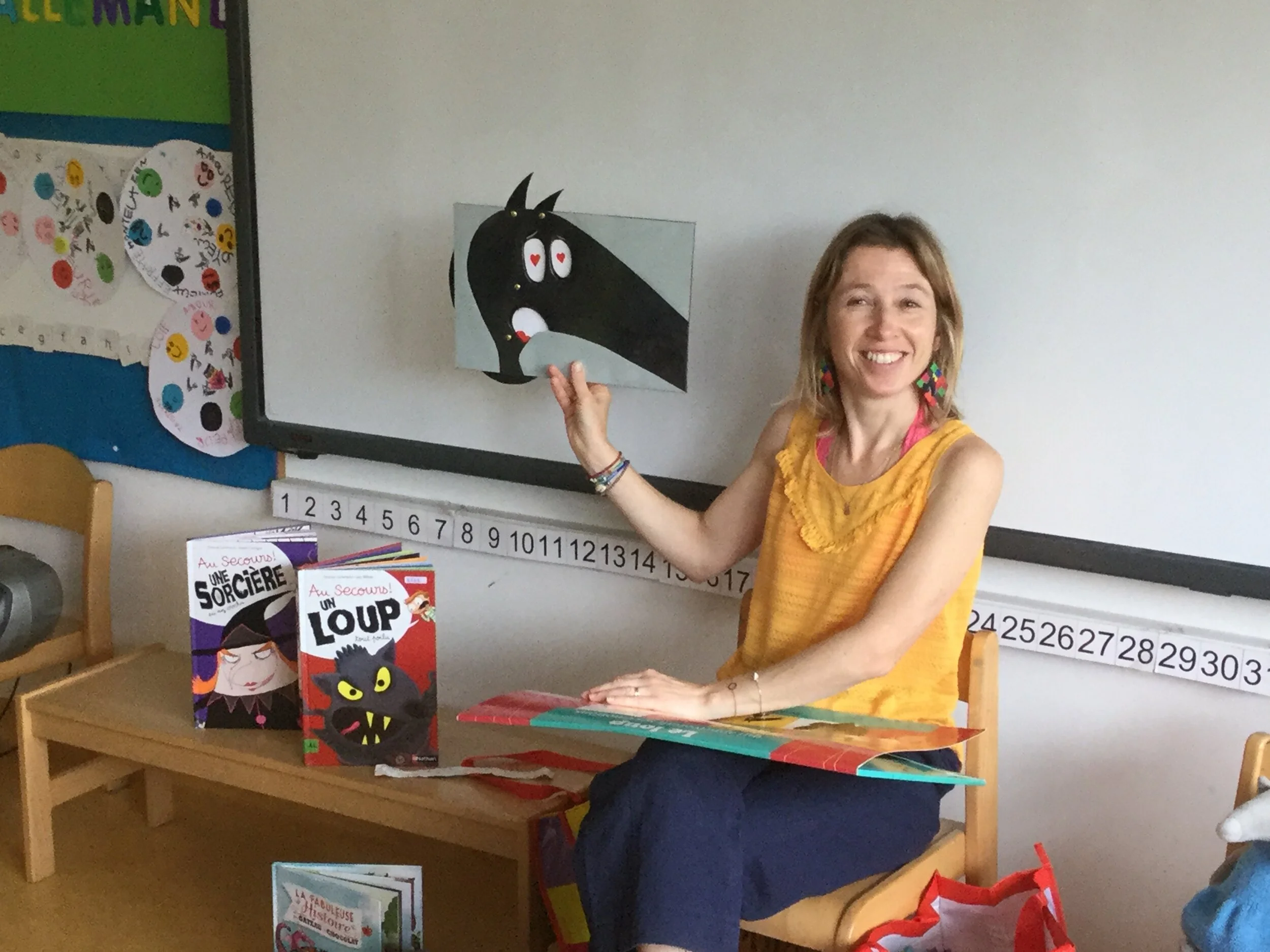 Visite d’Orianne Lallemand, créatrice d’albums pour enfants