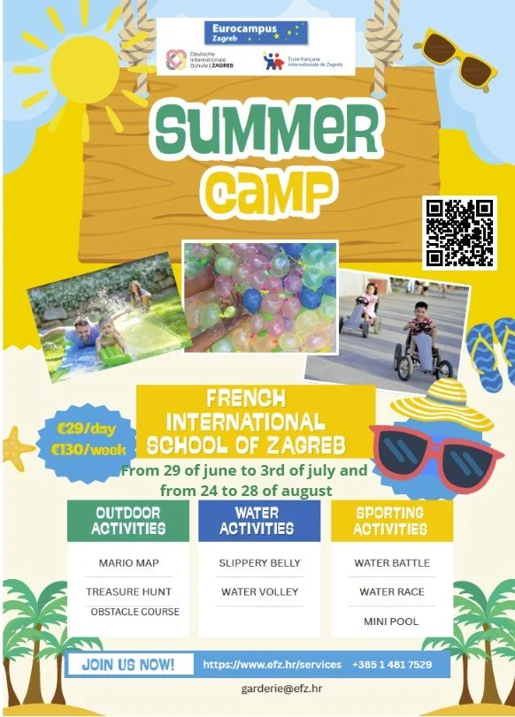 Garderie SEMAINE DU 24 AU 28 AOÛT  - Eté 2026 /Daycare ONE WEEK 24TH TO 28TH OF AUGUST - Summer 2026