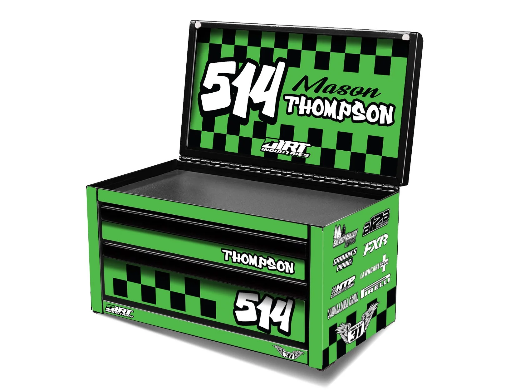 Checkered Graphics Kit for US General Mini Tool Box
