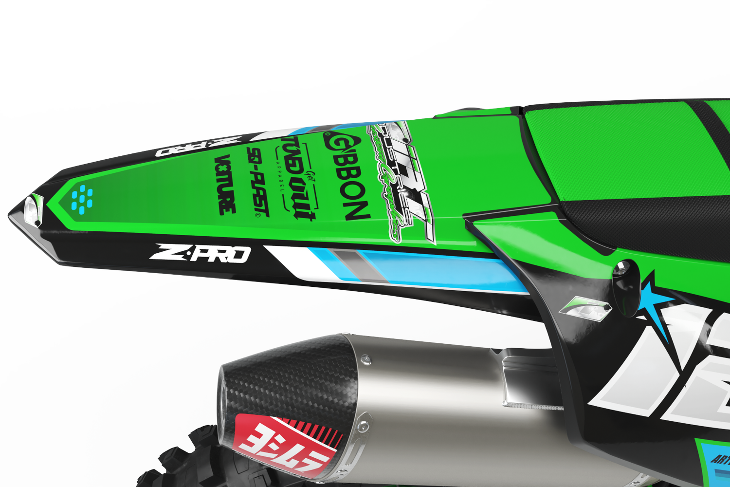 POLAR - matt Polar Pre-Designed Kit for Kawasaki — Dirt Industries Graphics