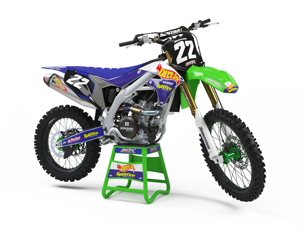 94' Throwback Semi Custom Kit for Kawasaki — Dirt Industries Graphics