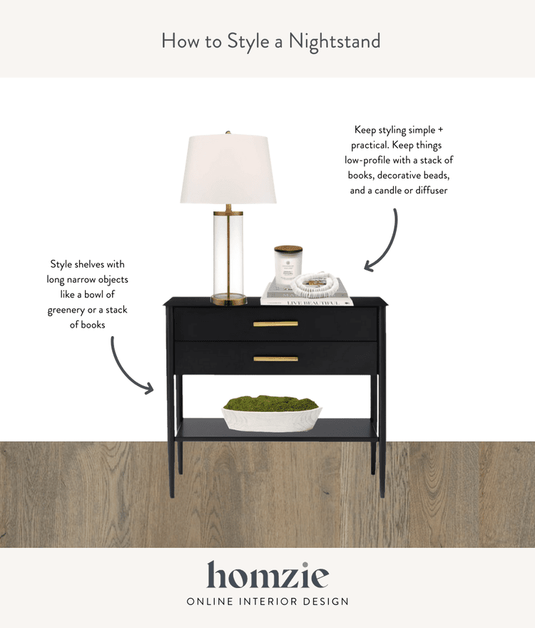 How to Style a Nightstand Like a Pro — Homzie Designs