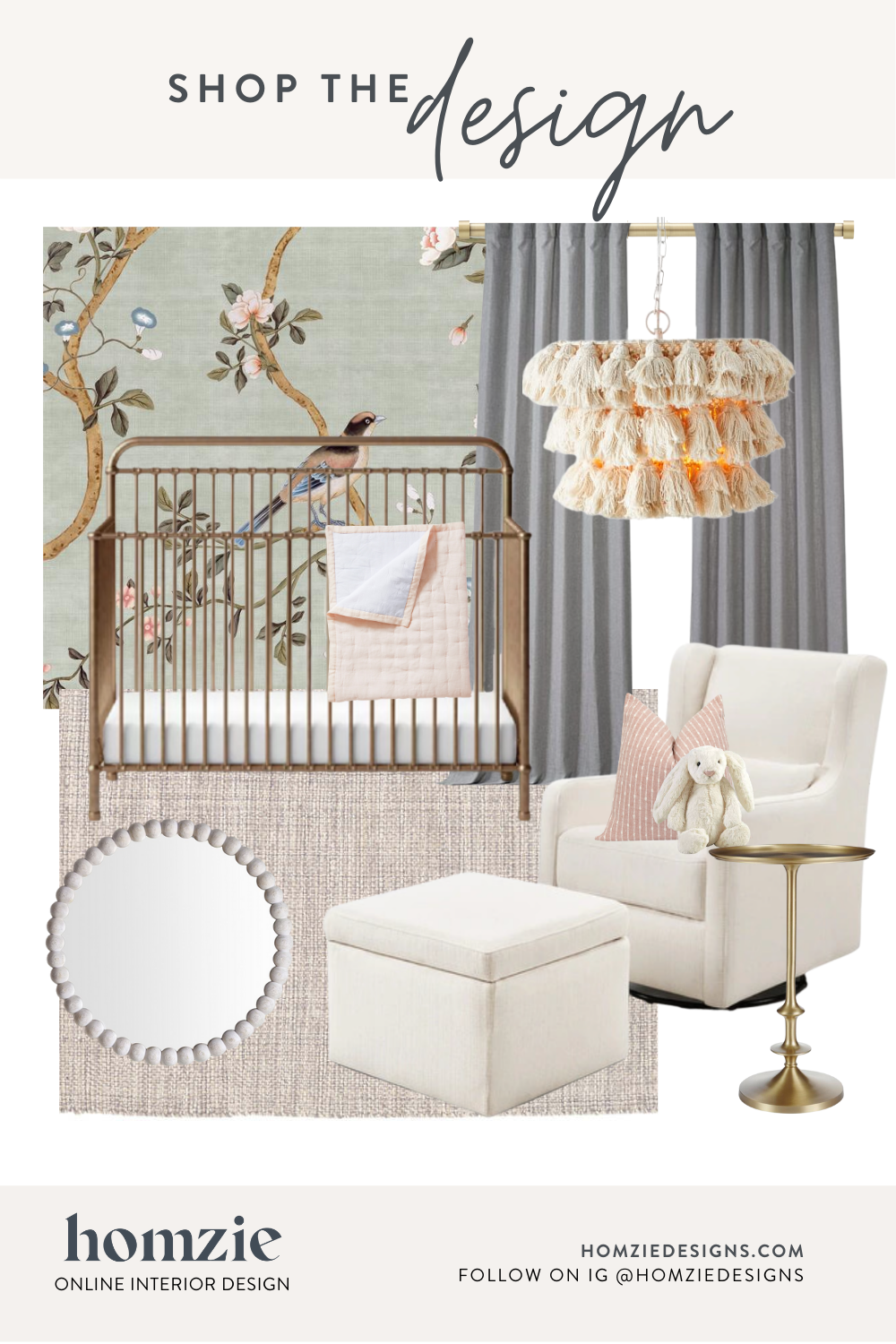 Whimsical Traditional Little Girl Nursery E-Design — Homzie Designs
