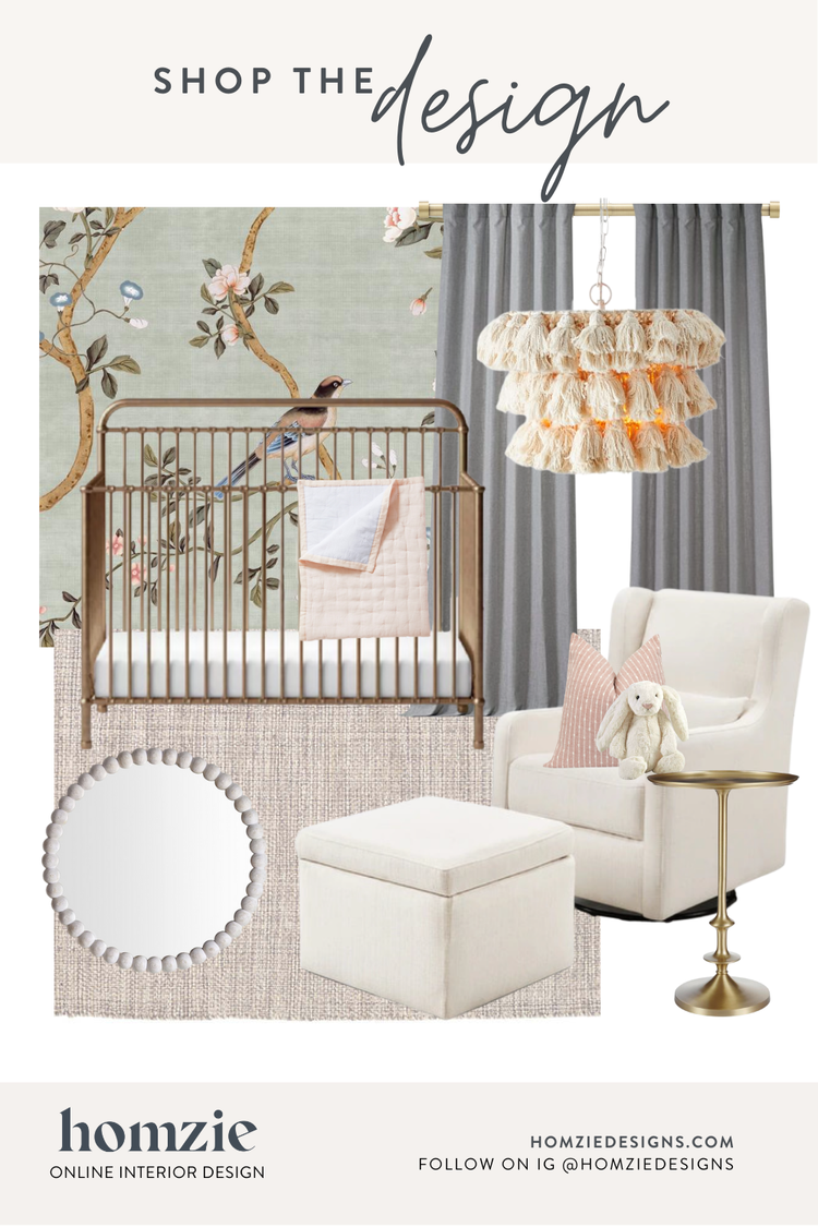 Whimsical Traditional Little Girl Nursery E-Design — Homzie Designs