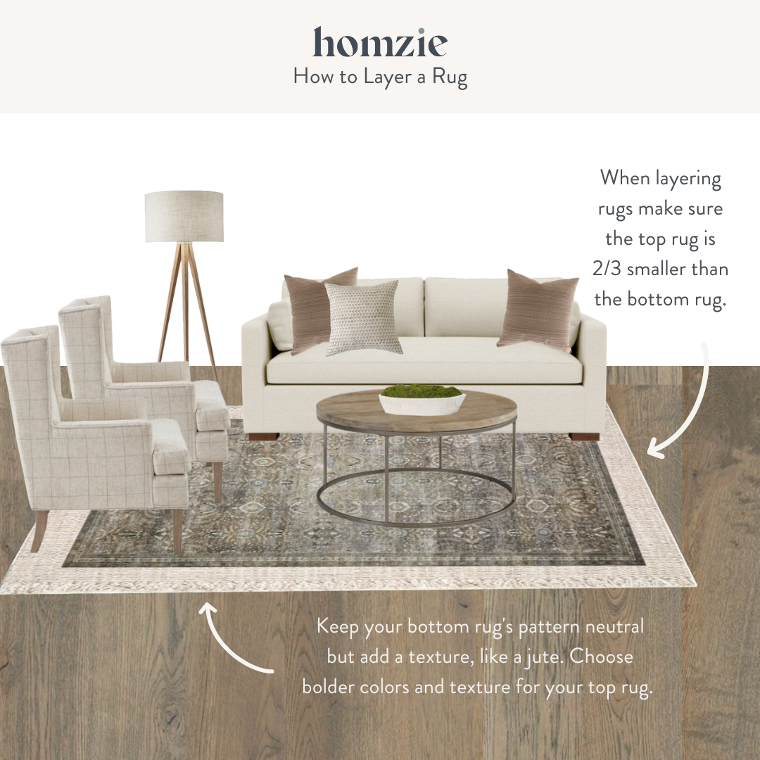 How to Layer Rugs Like a Pro — Homzie Designs
