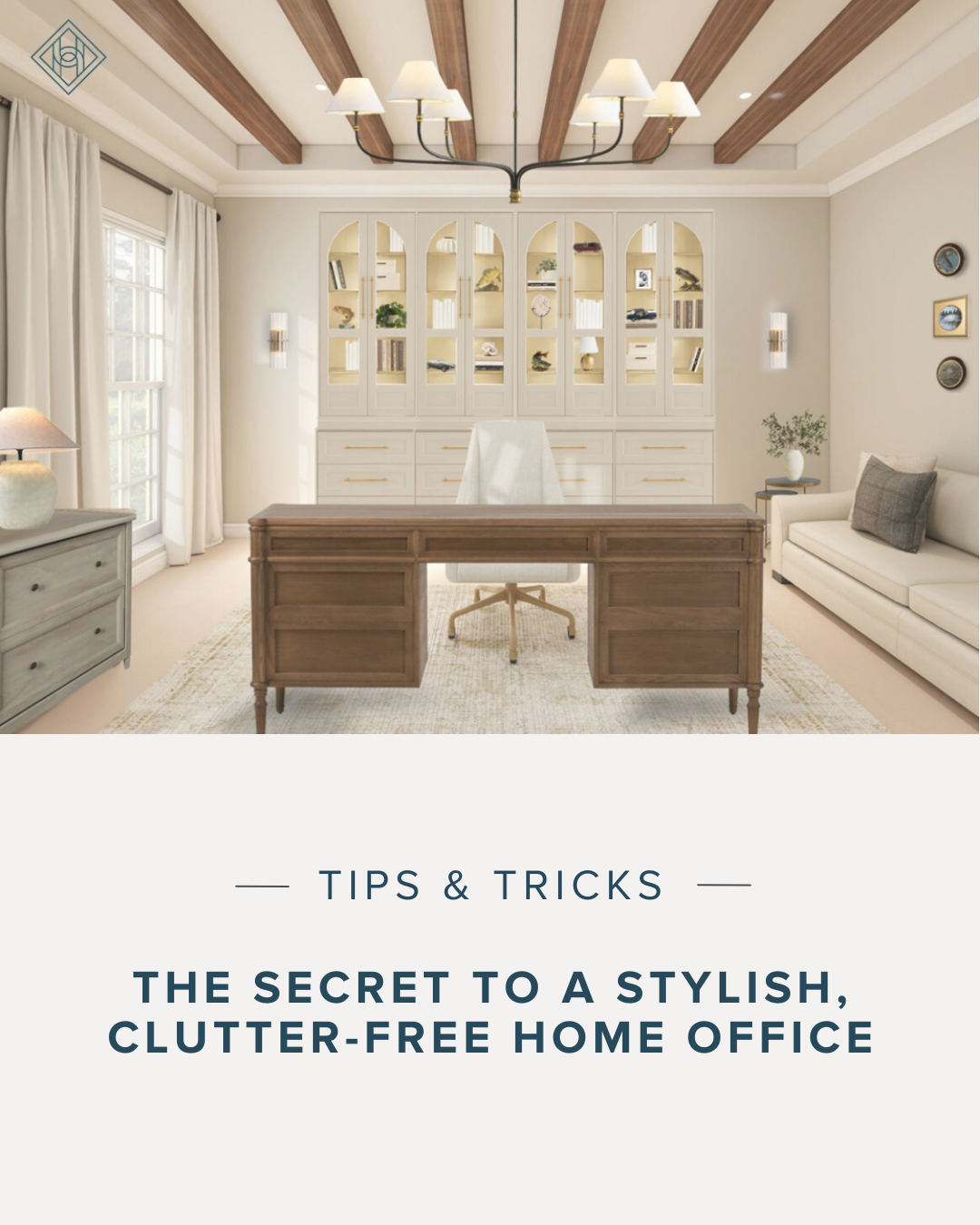 The Secret to a Stylish, Clutter-Free Home Office