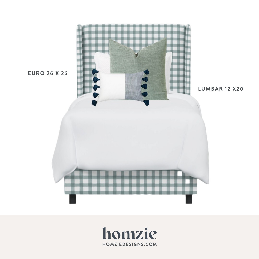 How to Arrange Throw Pillows on a Queen Size Bed — Homzie Designs