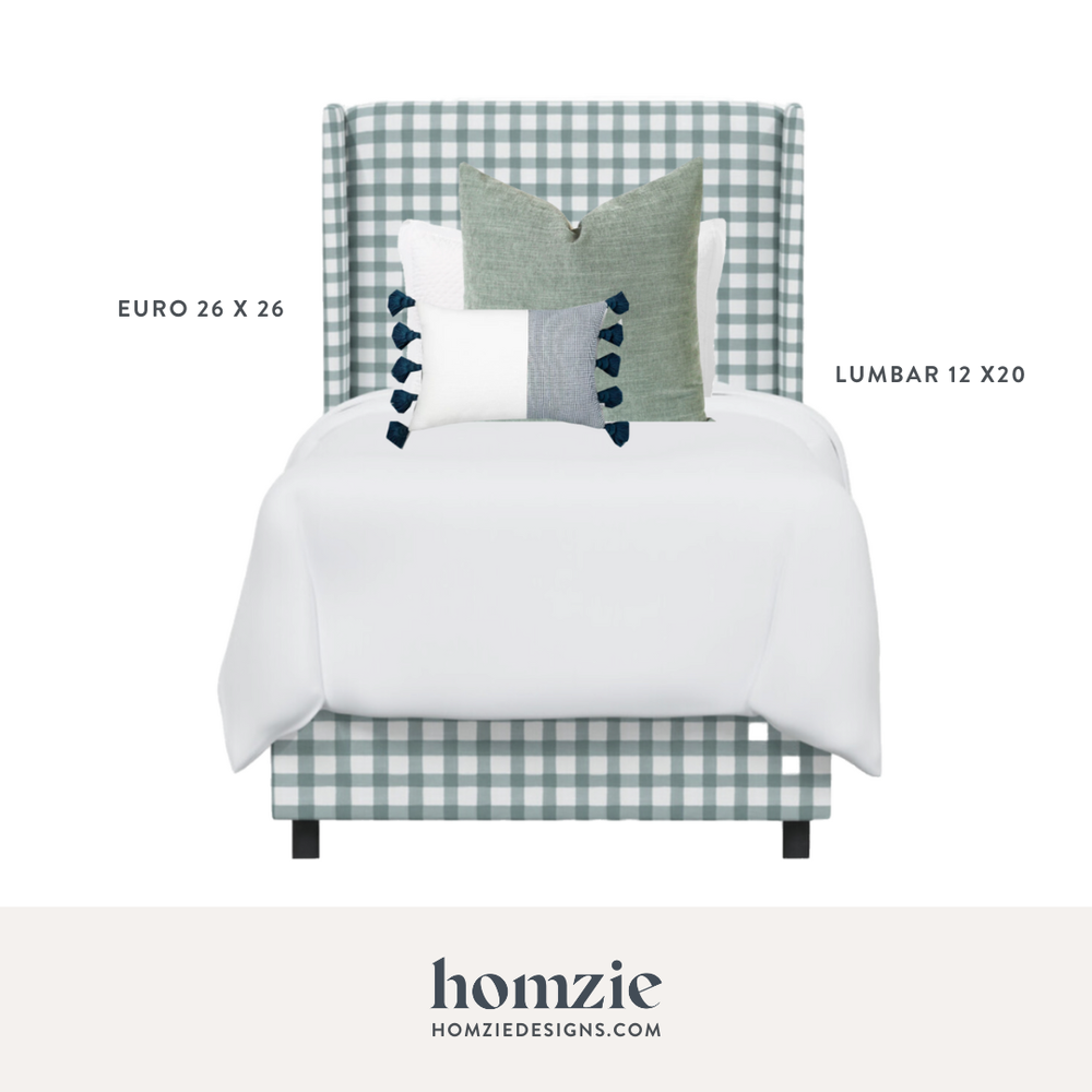 How to Arrange Pillows on a Twin Bed — Homzie Designs