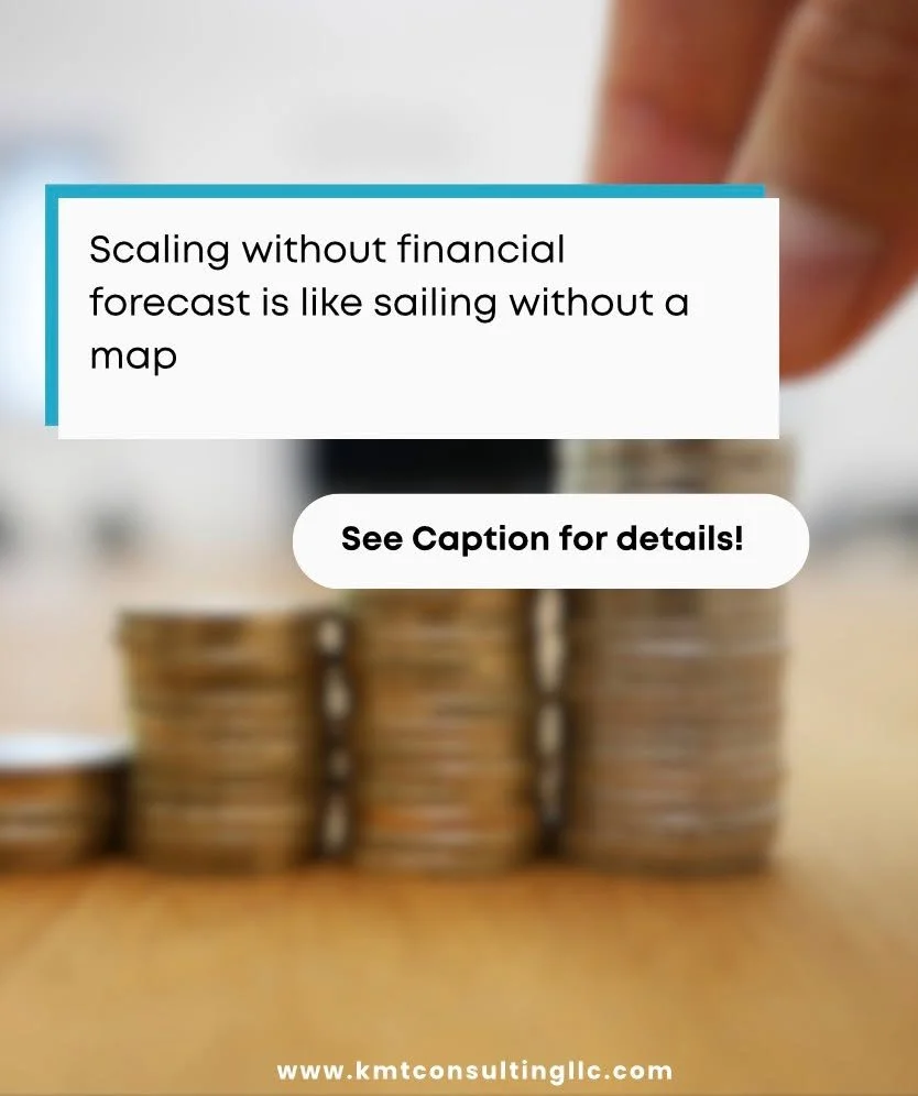 Scaling your business without a financial forecast is risky, it’s like sailing without a map. ⚓
A financial forecast provides a forward-looking view of cash flow, revenue, and expenses, helping you:
✅ Identify potential shortfalls before they