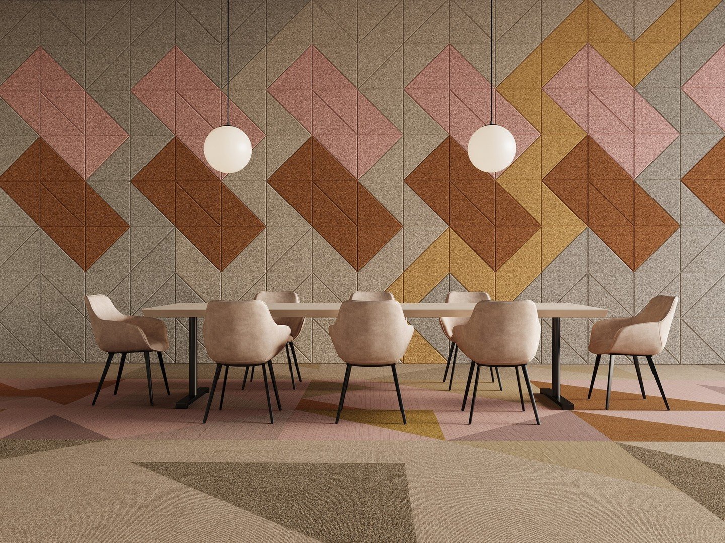 Baux Acoustics and Tarkett Flooring have collaborated to create a new synchronised colour palette for designing healthier interiors from ceiling to floor.⁠
⁠
Follow the link to learn more about the collaboration.⁠
⁠
Images courtesy of @bauxdesign fea