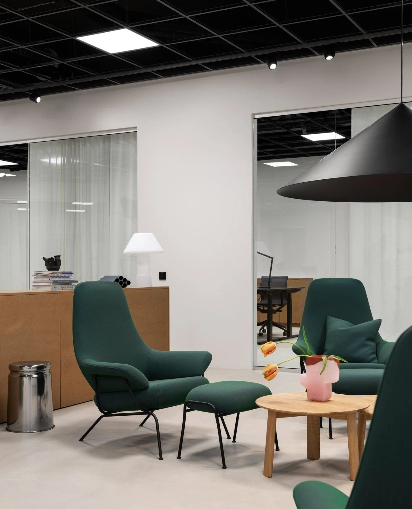 The Hai chair and ottoman designed by @lucanichetto for @hem ⁠
Shown here sitting pretty in the Hem HQ in Stockholm.