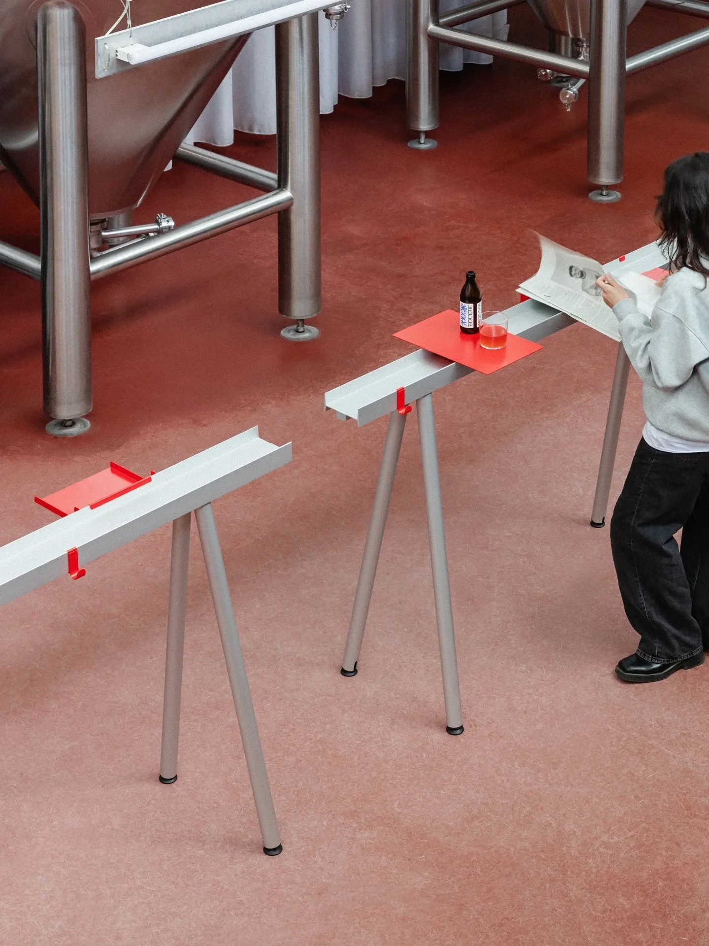A sneak peek at a new @plushalle product launch for 3 Days of Design⁠
⁠
HANG ON Table designed by @fengfan_yang is an unconventional system designed to rethink and simplify the architecture of a table.⁠

Launching later this week during @3daysofdesig
