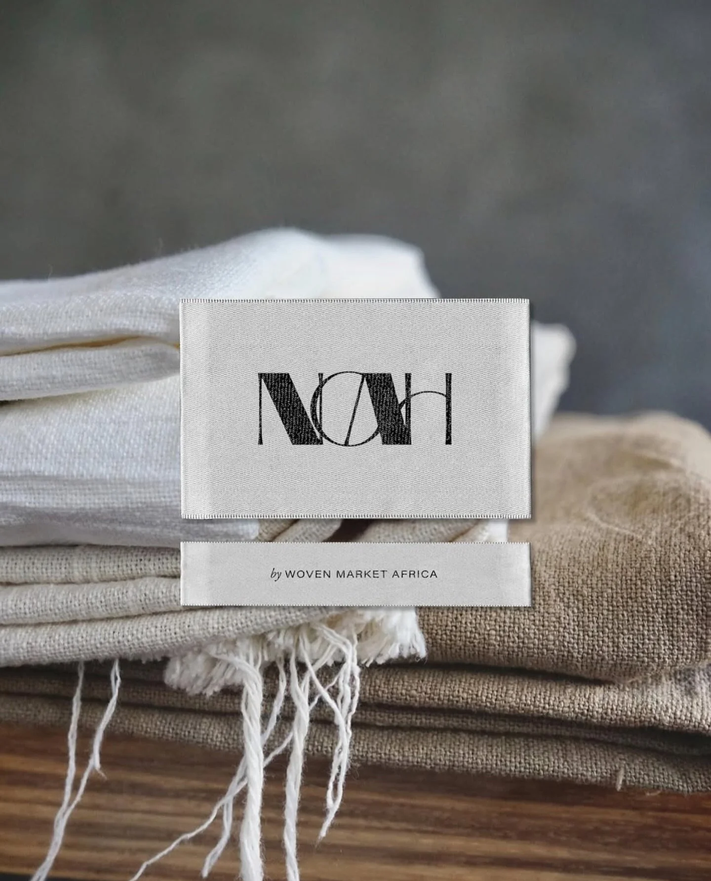 &lsquo;Preserving the home grown cotton fibres in Nigeria by producing functional and artisanal home textiles using age old weaving techniques&rsquo; we were appointed by Woven Market Africa to design the brand identity for their new sister brand NOA