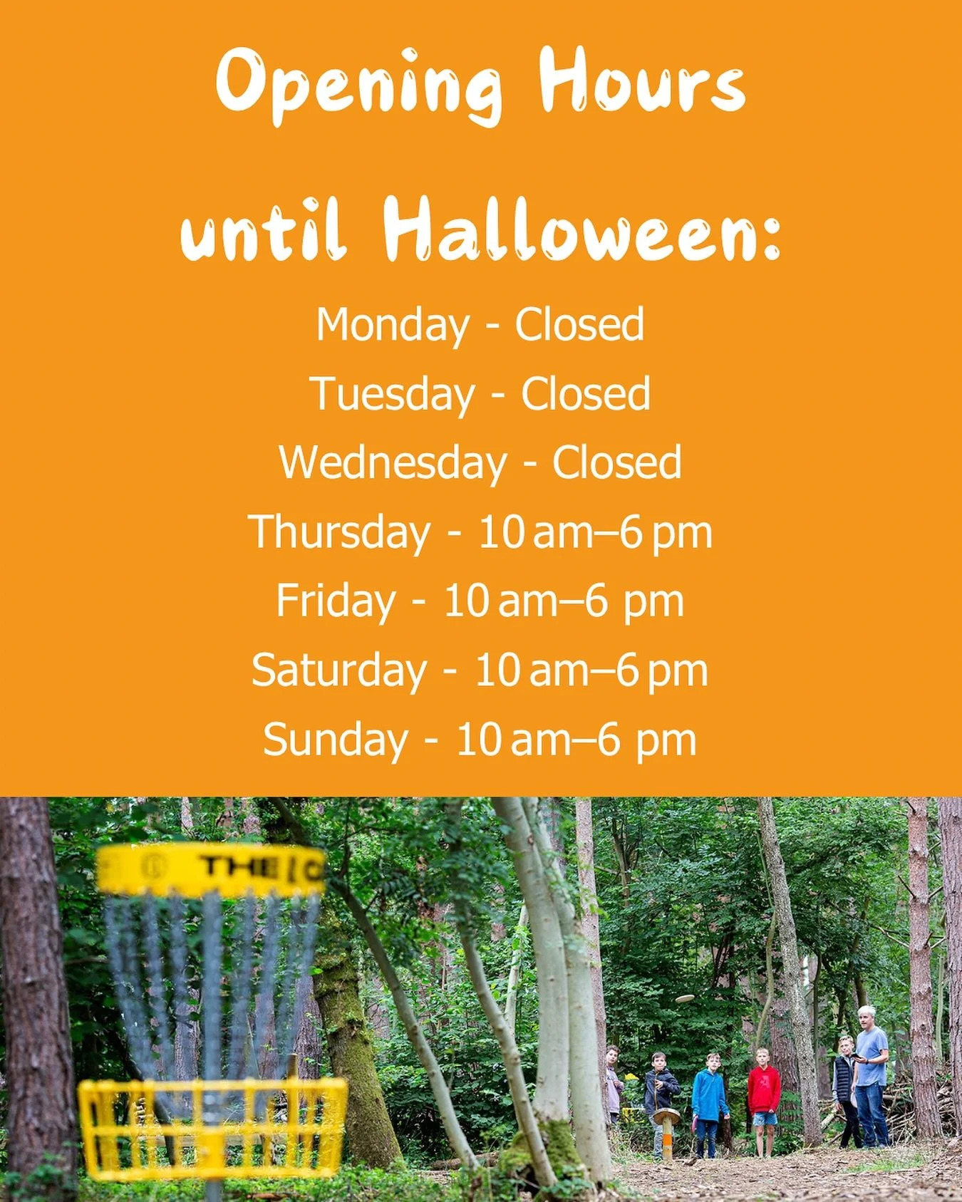 School may be back, but we&rsquo;re still going 💪!

With prices from only &pound;4 a round, get outdoors and enjoy 🥏.

Please note: As autumn and winter draw in, we do recommend booking. This is due to possible closures from weather 🌦️.

#familyac