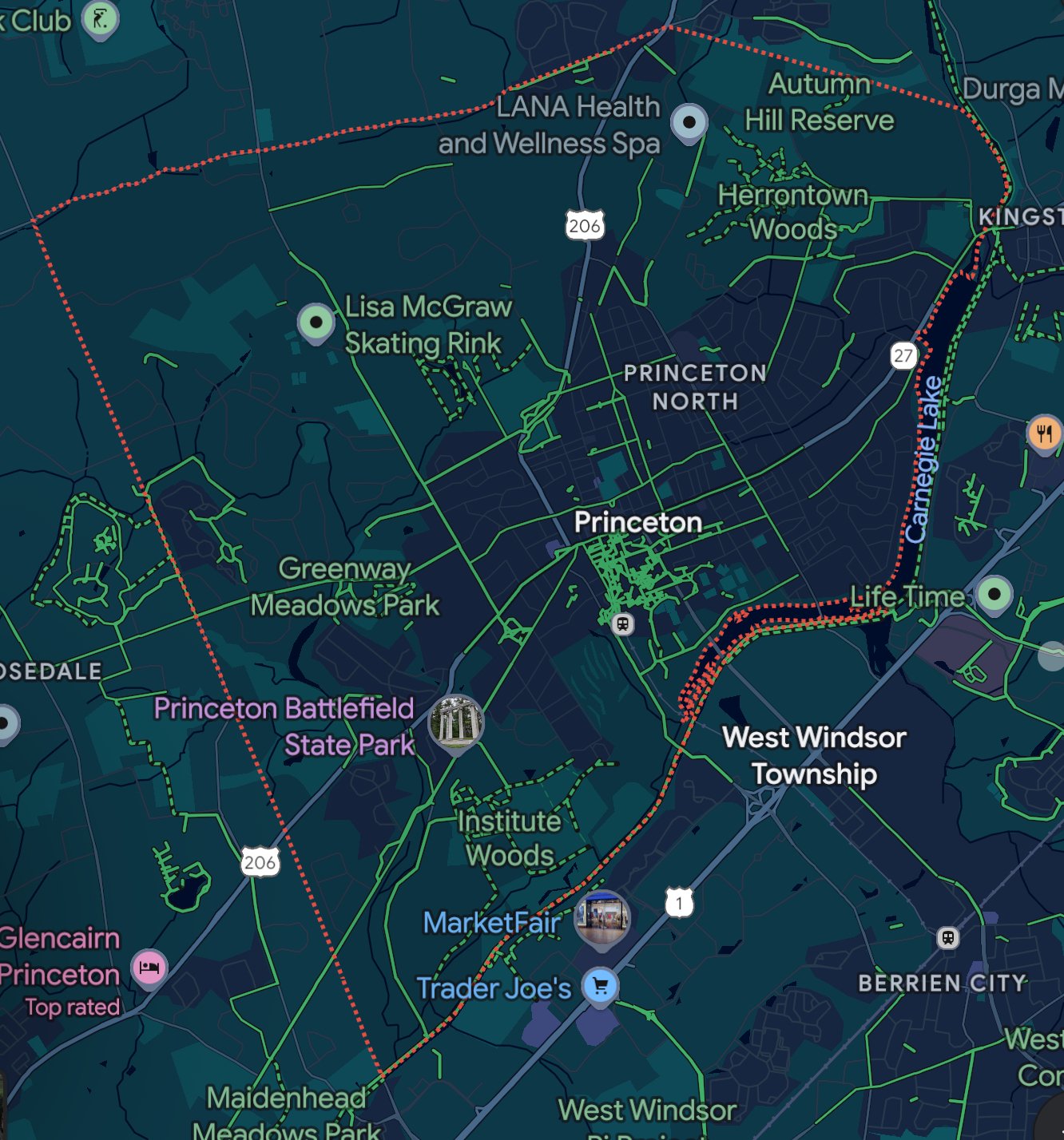 City of Princeton borders